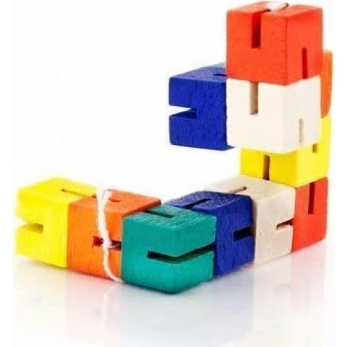 Rompecabezas Flexible Brainwright 3D Colorido 12 Cubos