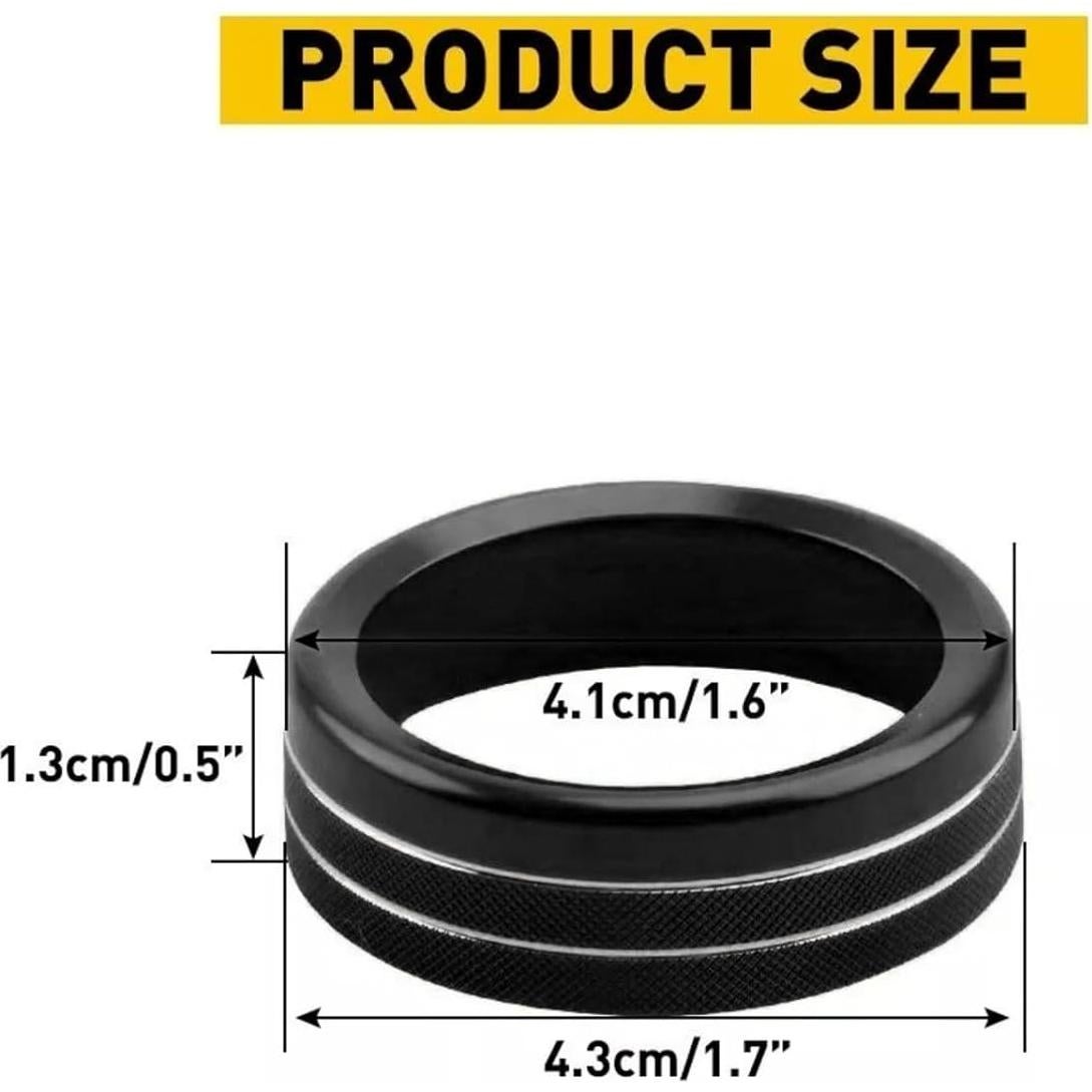Cubiertas de Perillas de AC AuTK para Toyota Tacoma 2016-2023 - 4 Piezas Negras