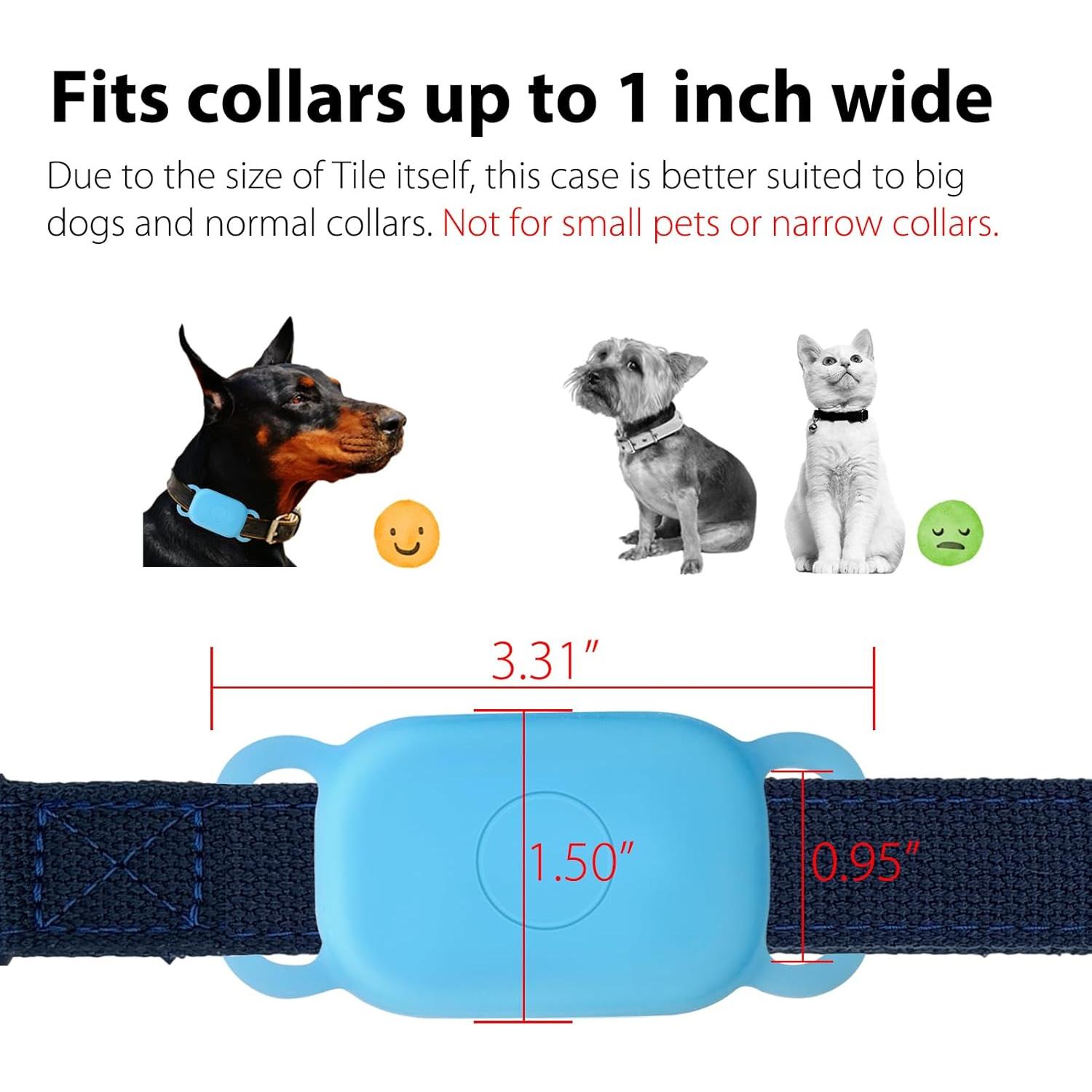 Soporte de Collar de Perro Funda Protectora Silicona Tile Pro 2024