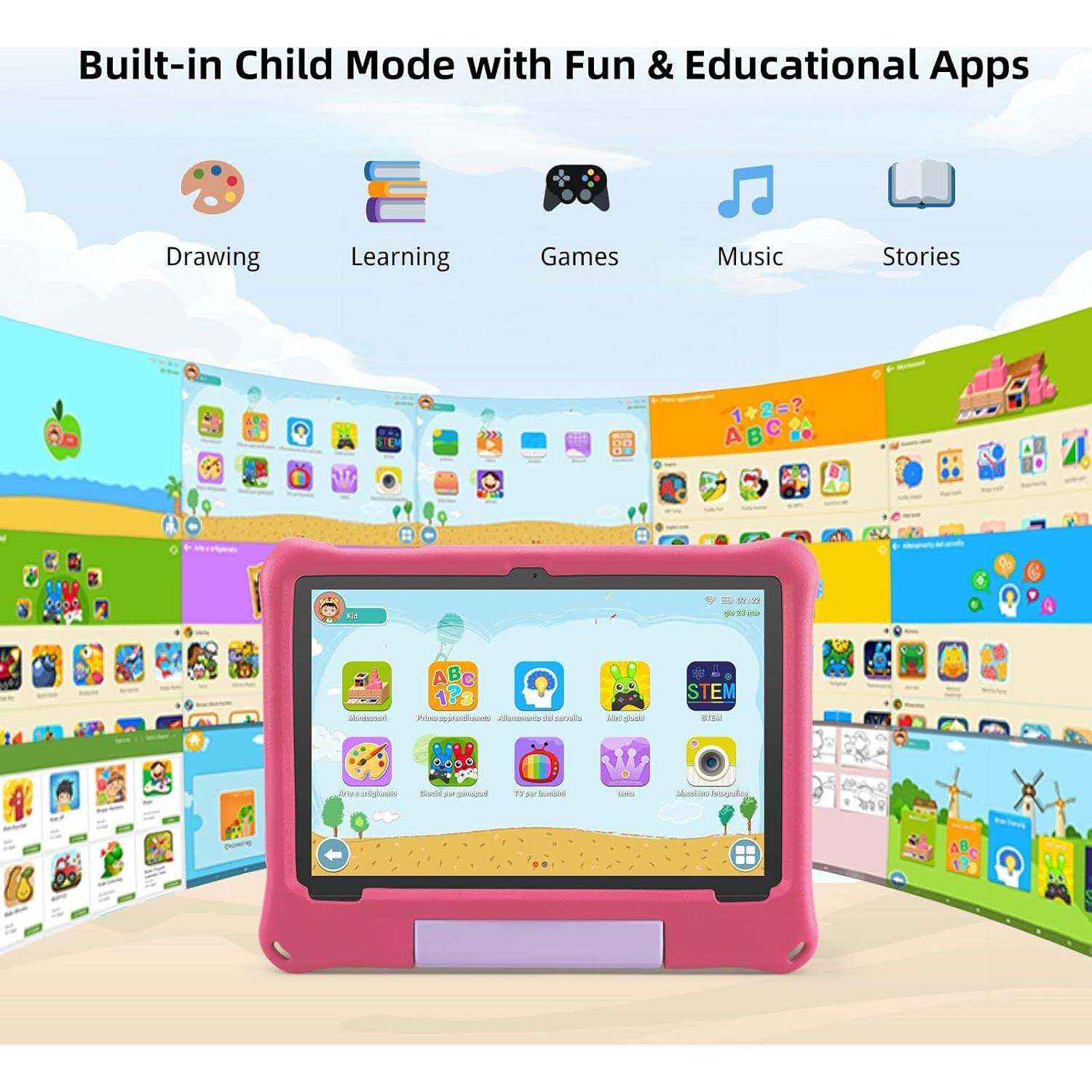 Tableta para Niños Paitanry 10.1" Android 15 8GB+64GB