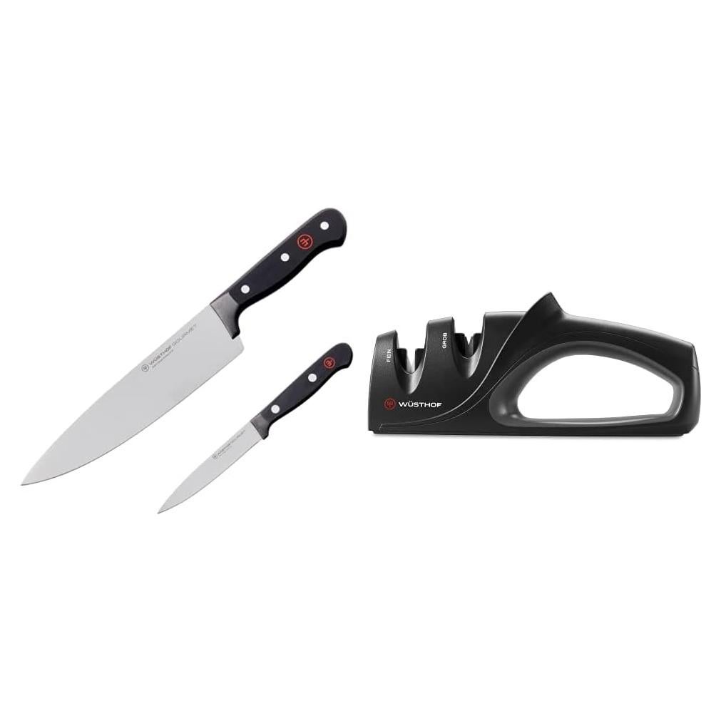 Set de Cuchillos de Chef Wüsthof Gourmet 2 Piezas + Afilador