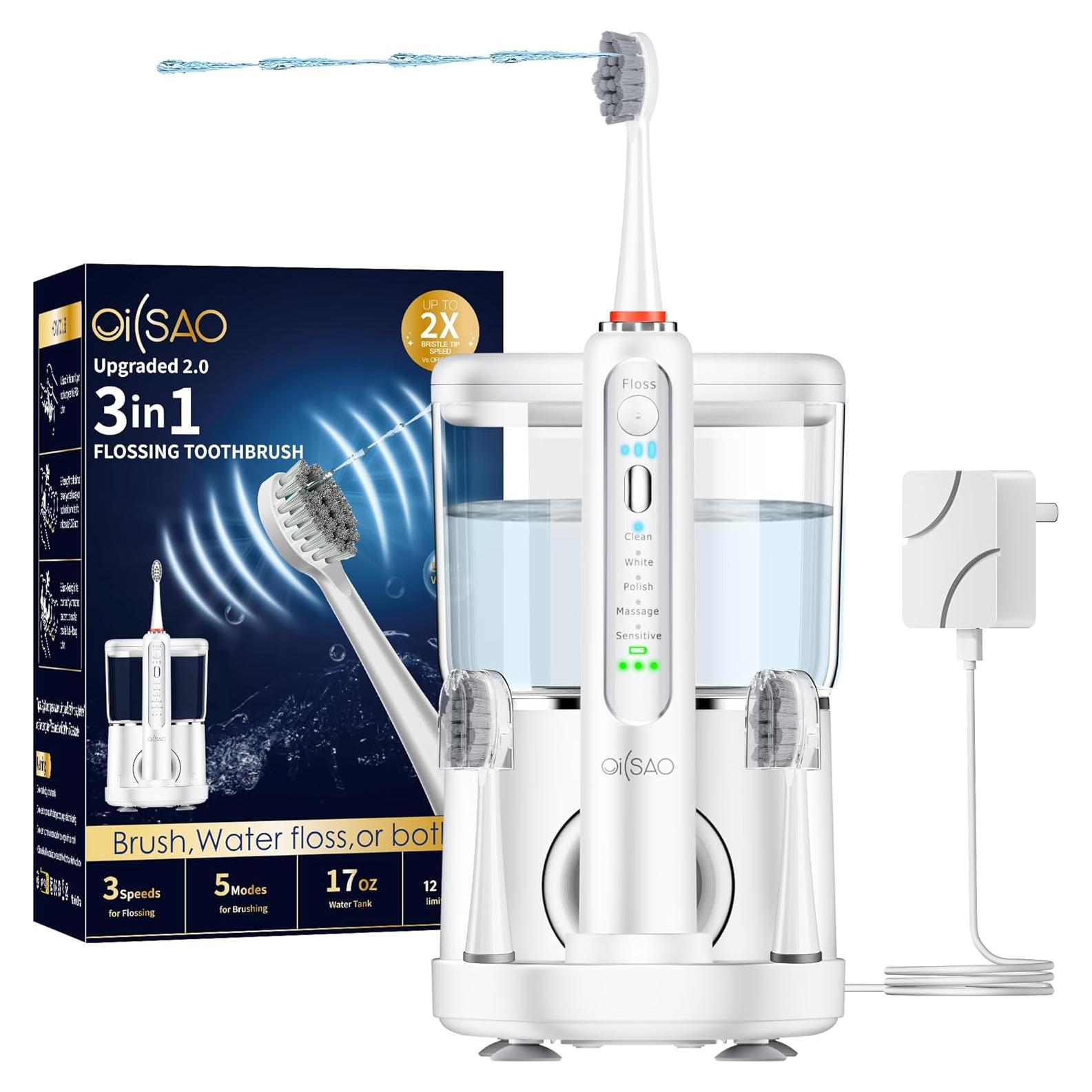 Cepillo de dientes eléctrico OILSAO con irrigador 500ML