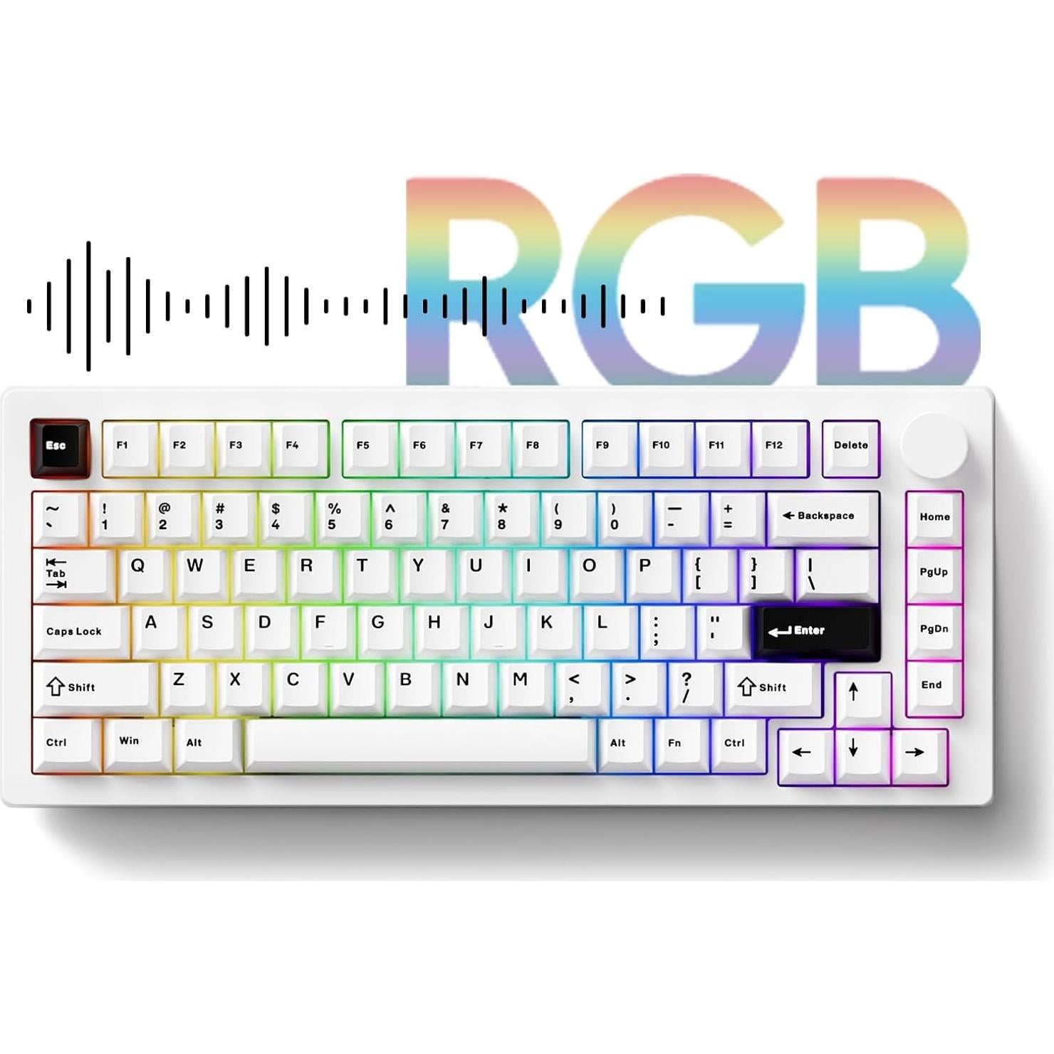 Teclado Mecánico MonsGeek M1 V5 75% Aluminio RGB 8000mAh