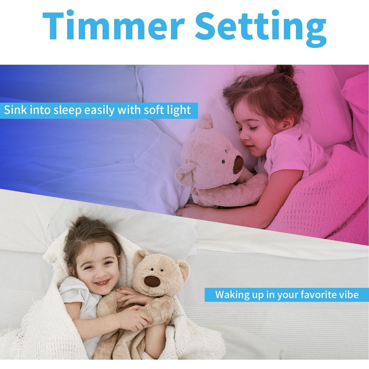 Luces LED RGB NBBUFF 45.72m con control remoto y APP