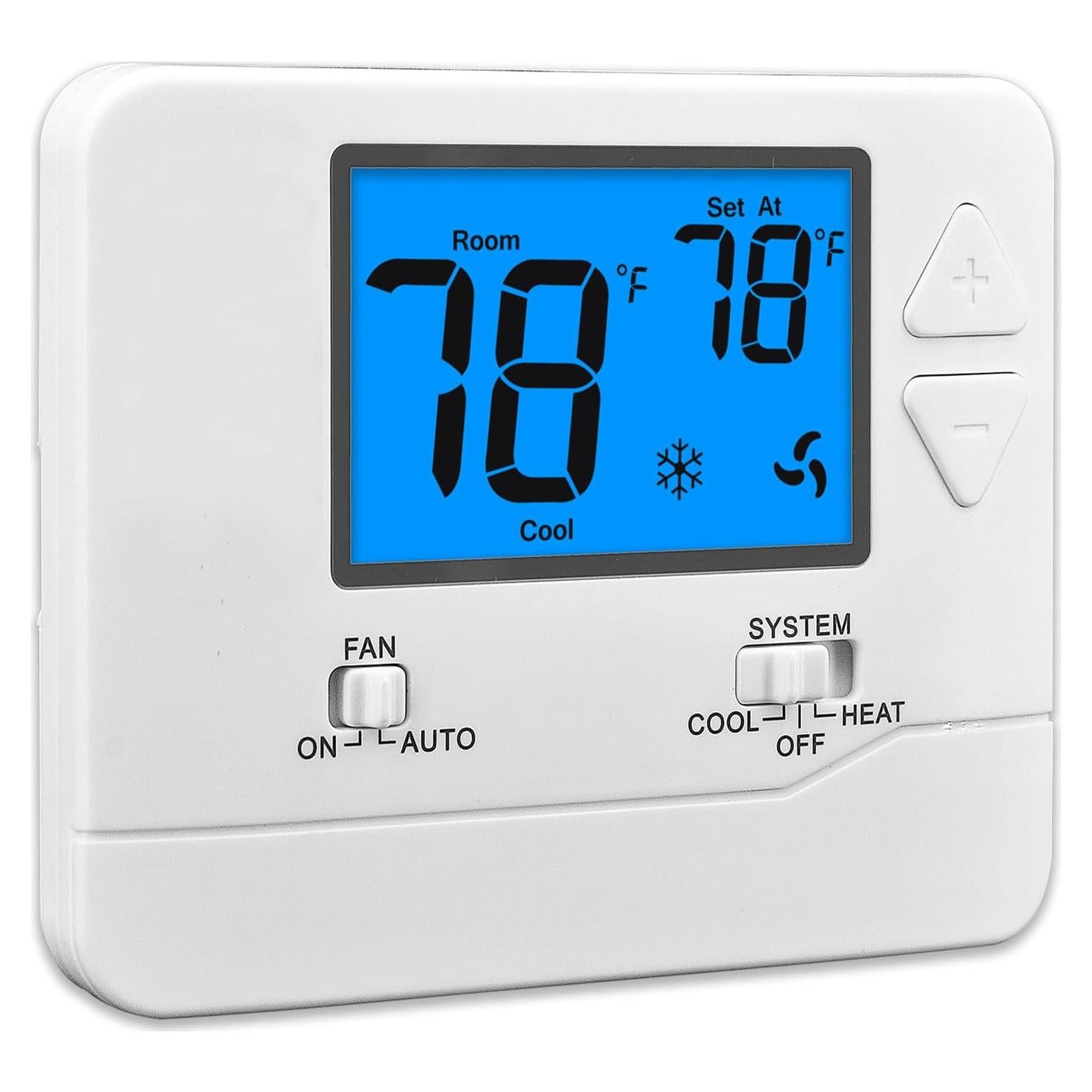 Termostato No Programable Suuwer S701 1 Calor 1 Frío Retroiluminado