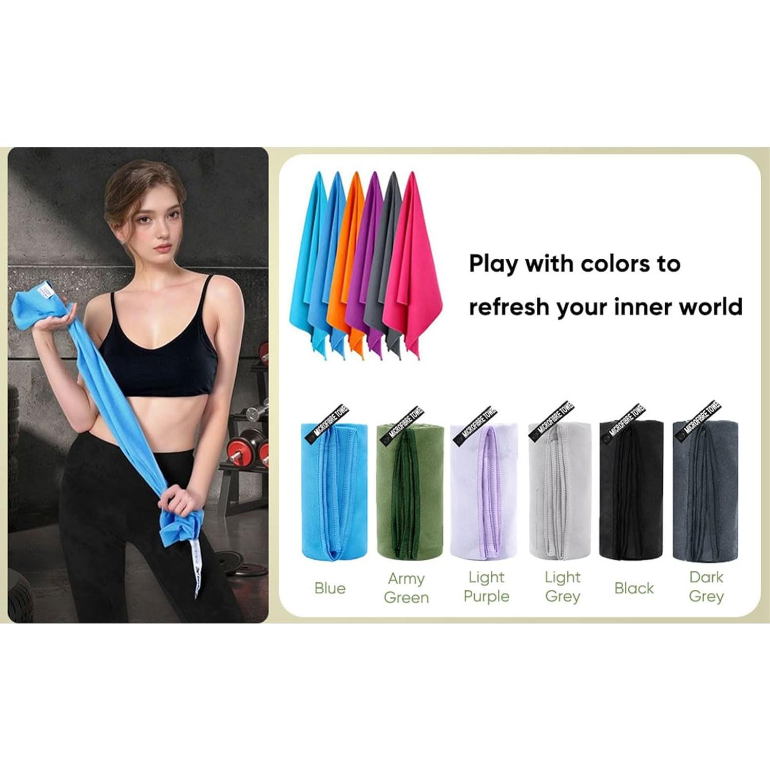 Toalla de Gimnasio Wuwahold Microfibra 40.6x81.3 cm Ultra Absorbente