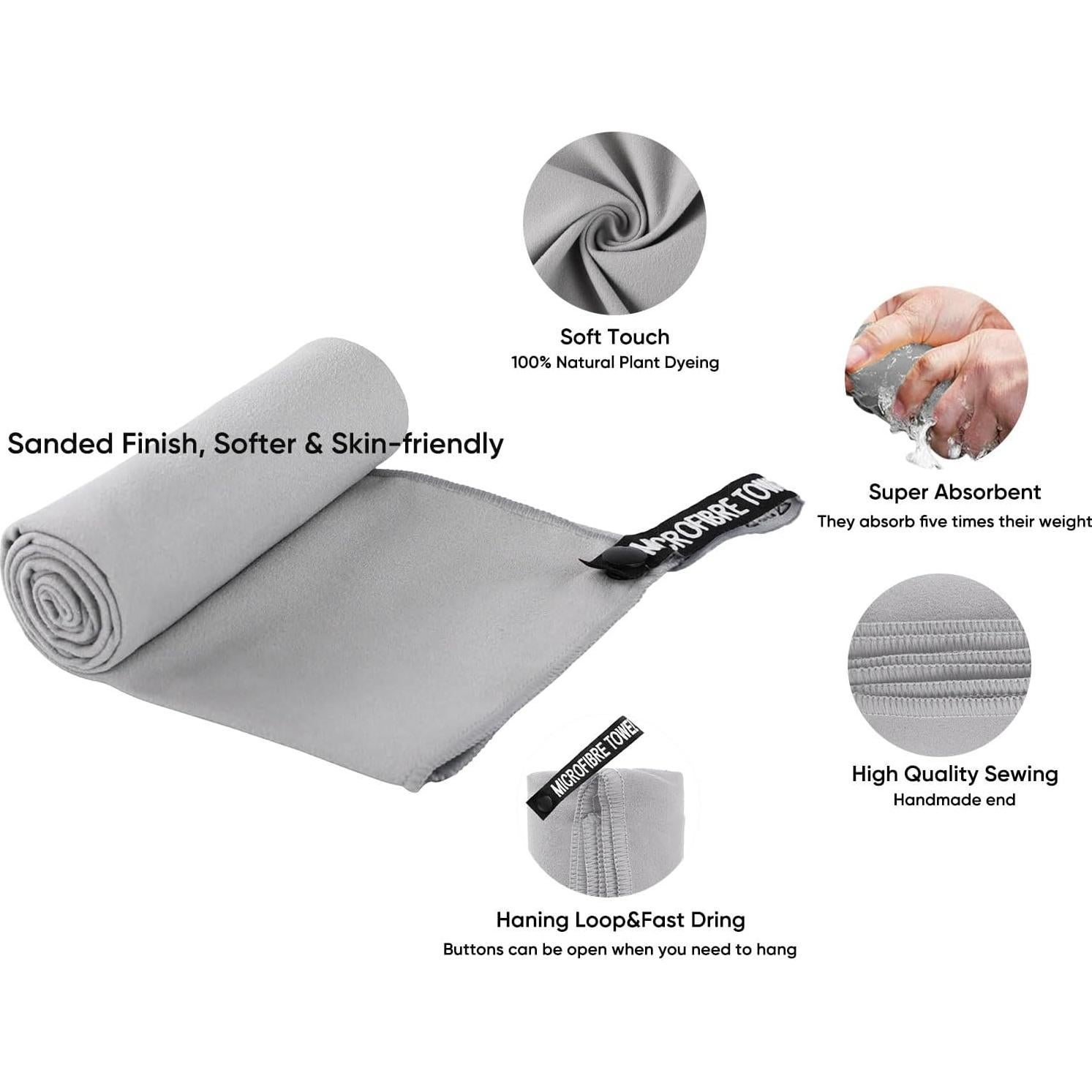 Toalla de Gimnasio Wuwahold Microfibra 40.6x81.3 cm Ultra Absorbente