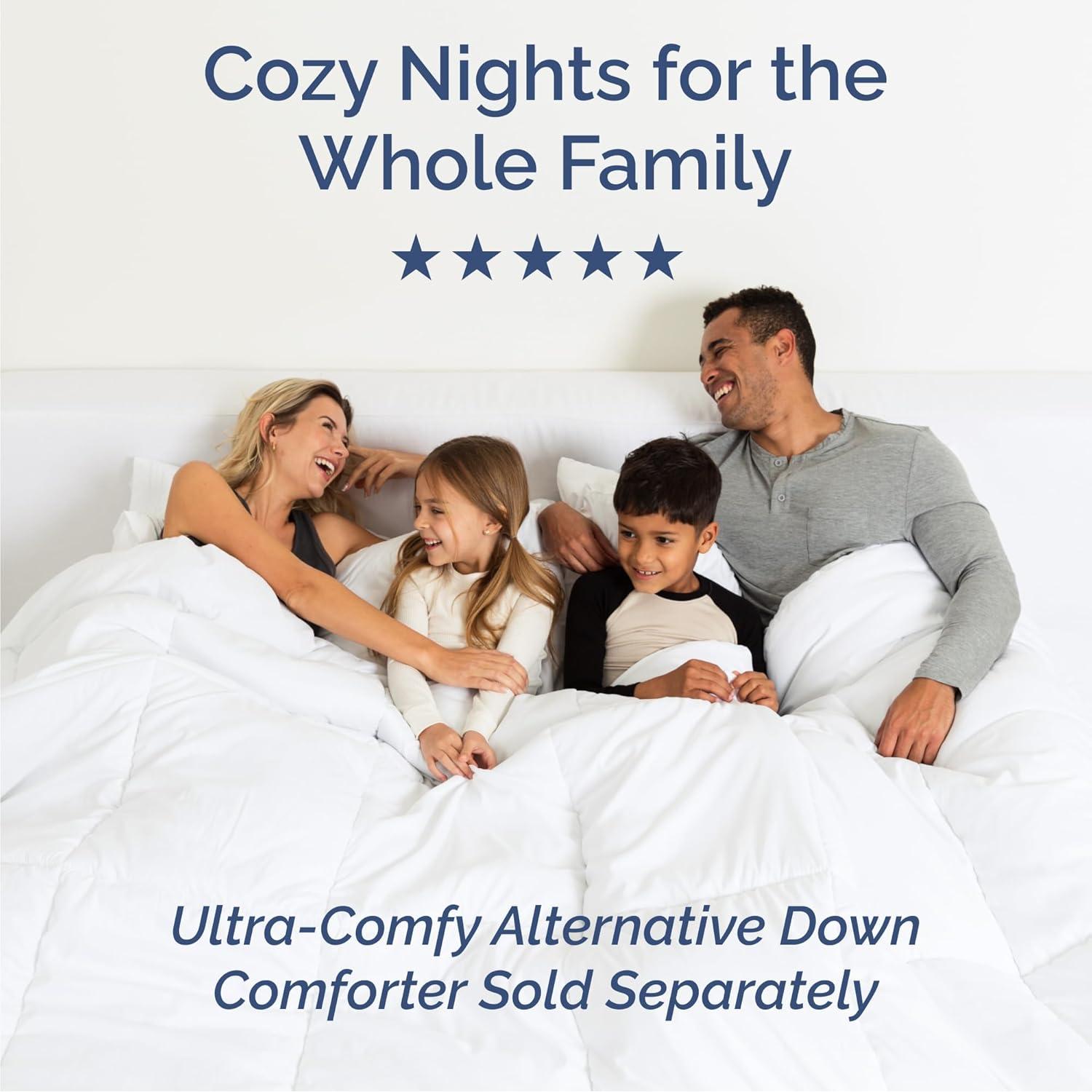 Juego de Sábanas Twin CGK Unlimited 3 Piezas Microfibra Blanco