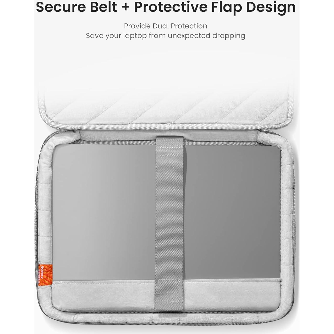 Funda Protectora tomtoc para MacBook Air/Pro 13" Gris