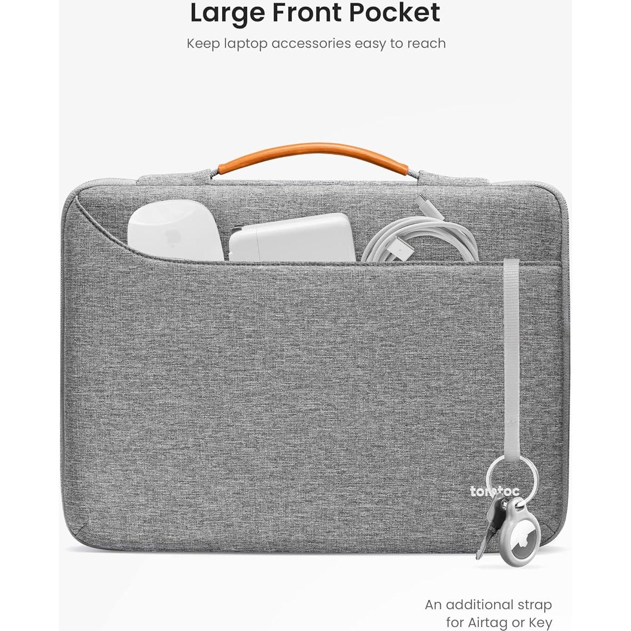 Funda Protectora tomtoc para MacBook Air/Pro 13" Gris