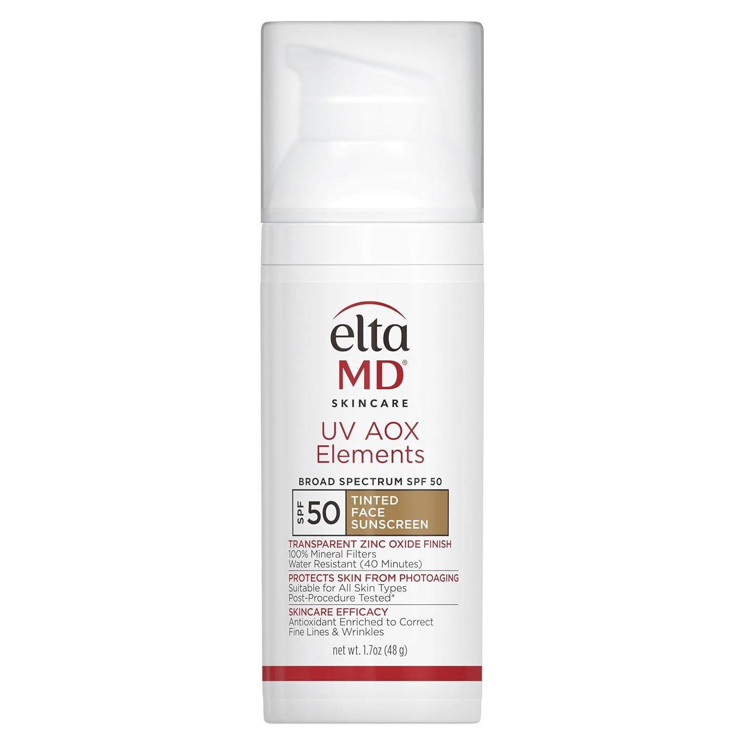 Loción Solar Mineral Tinte EltaMD SPF 50 48.2g Piel Sensible