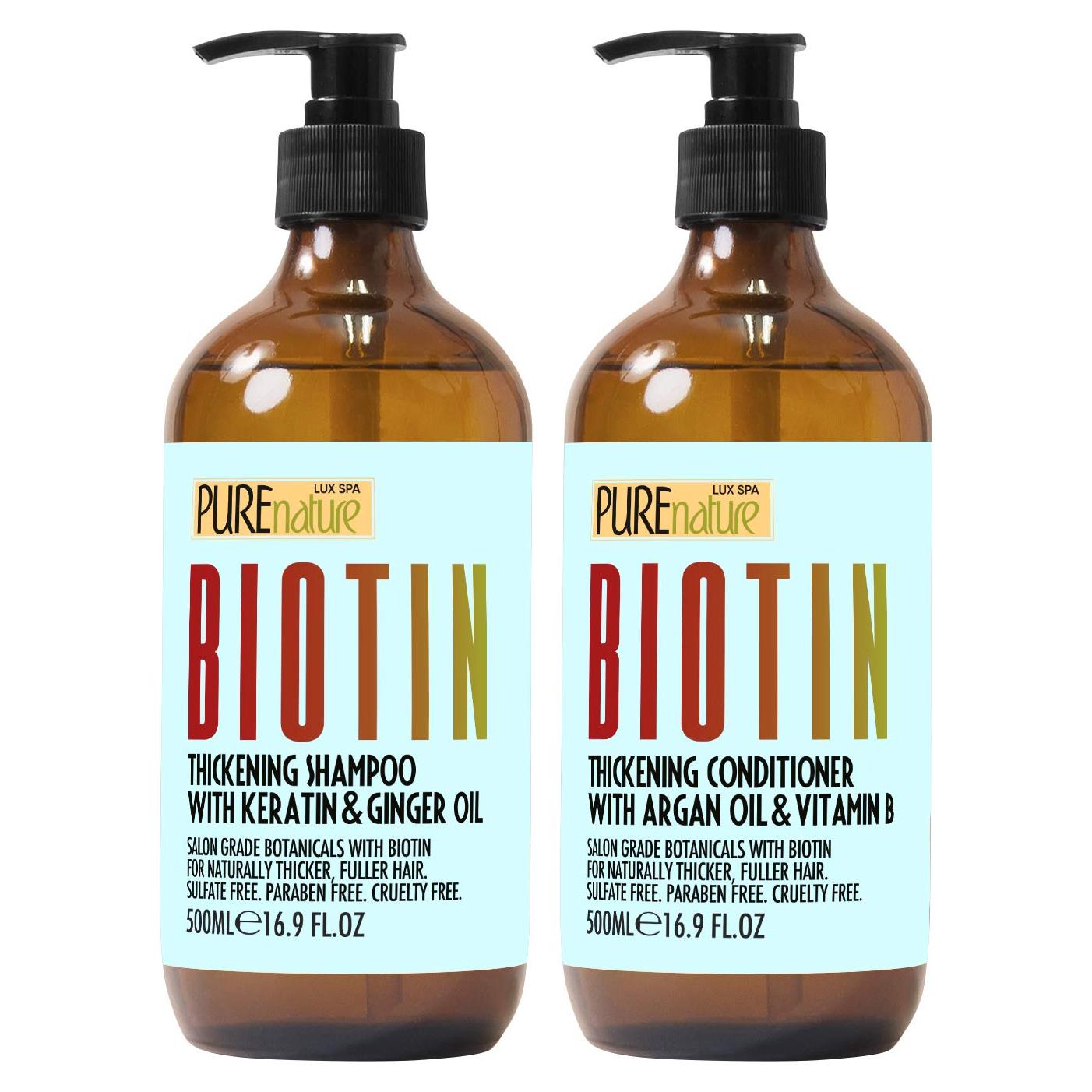 Conjunto Champú y Acondicionador Biotina Pure Nature 226g