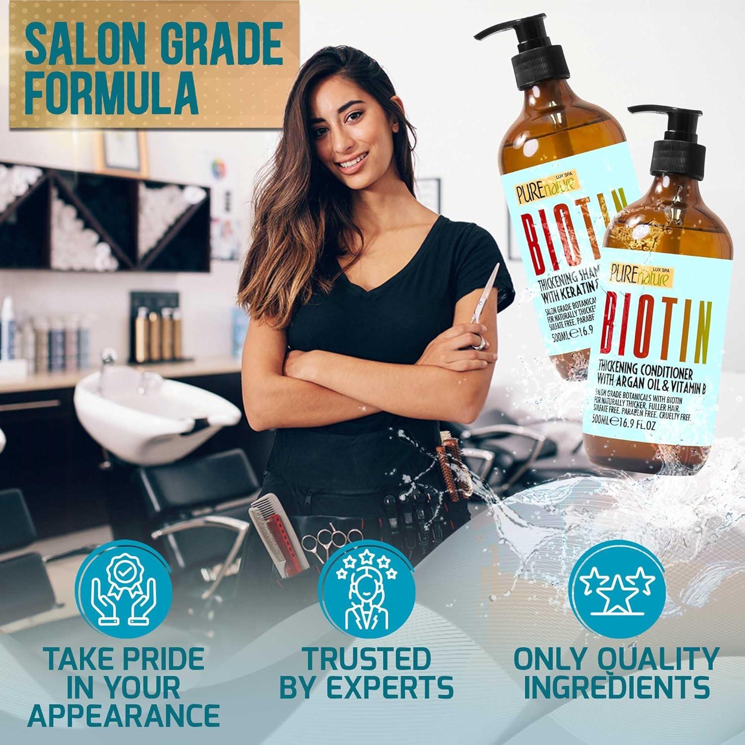 Conjunto Champú y Acondicionador Biotina Pure Nature 226g