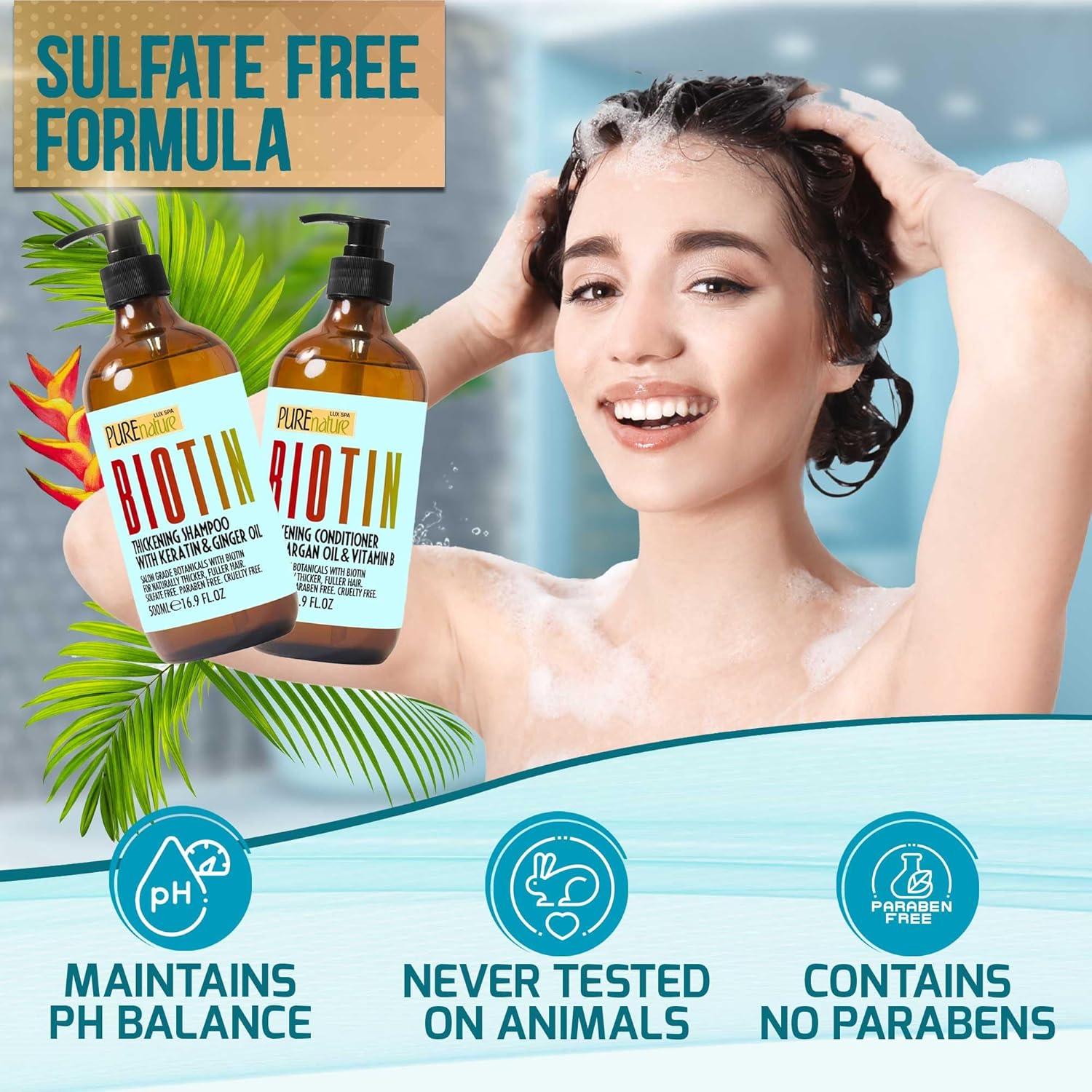 Conjunto Champú y Acondicionador Biotina Pure Nature 226g