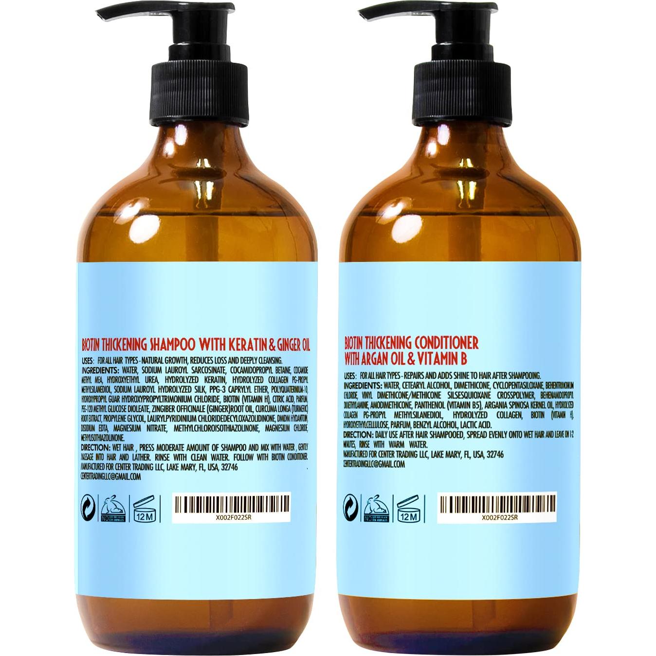 Conjunto Champú y Acondicionador Biotina Pure Nature 226g