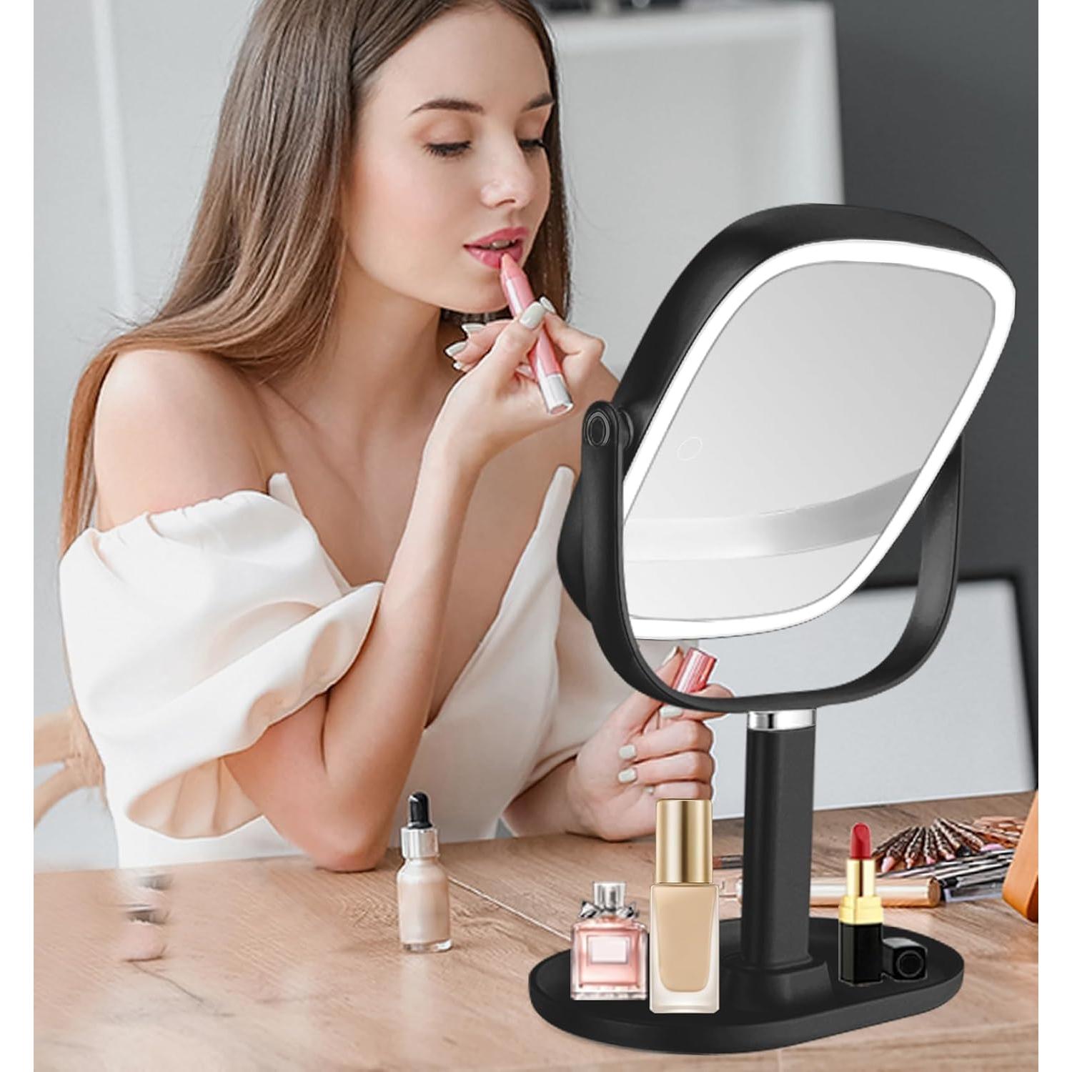 Espejo de Maquillaje Iluminado Vanmirr 21.6 cm 1x/10x Ajustable