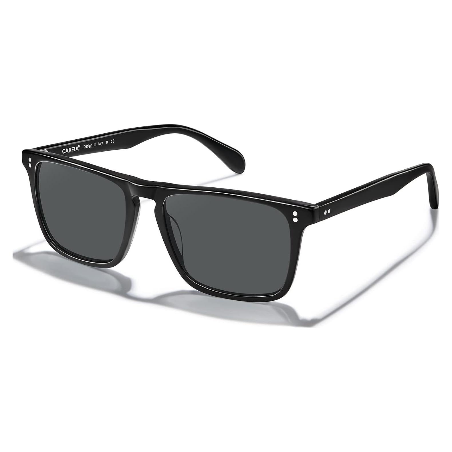 Gafas de sol polarizadas CARFIA para hombres UV400 marco acetato