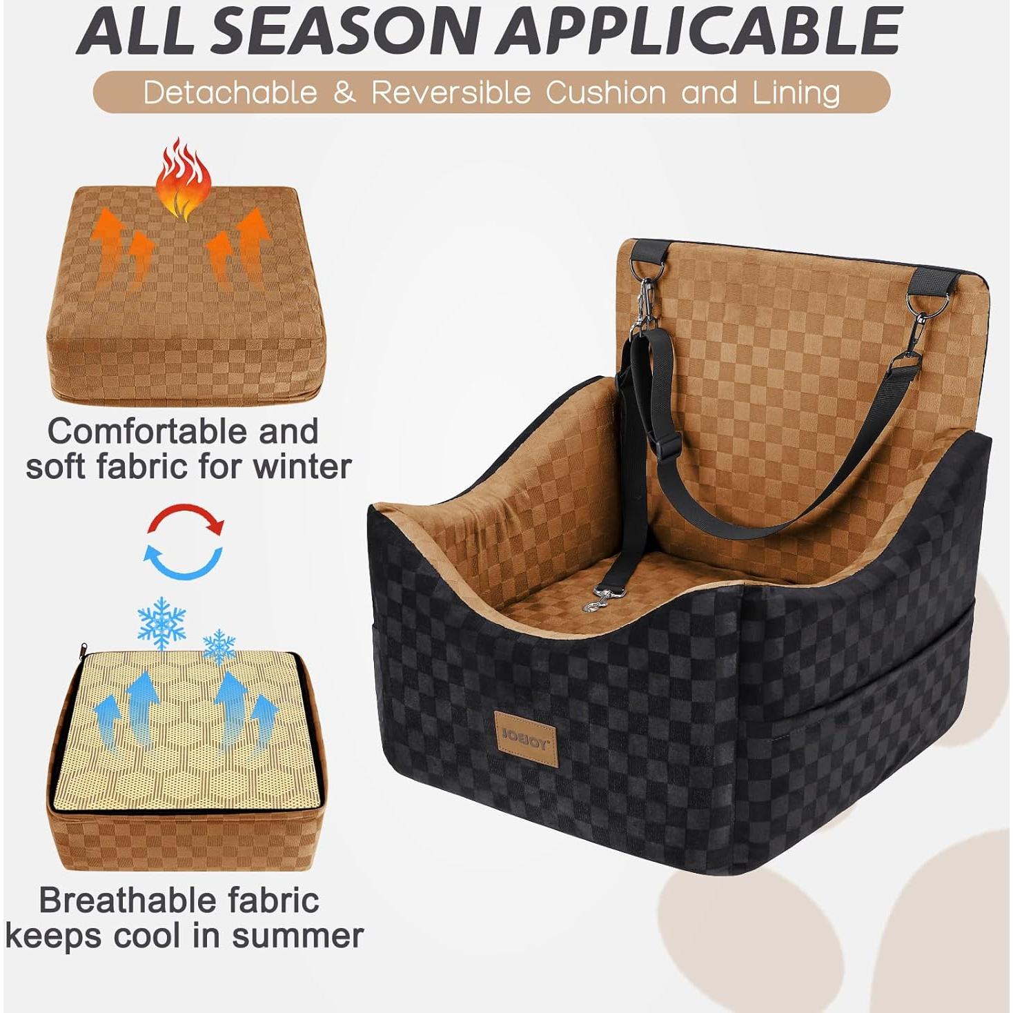 Asiento Elevado para Perros JOEJOY Marrón hasta 13.6 kg