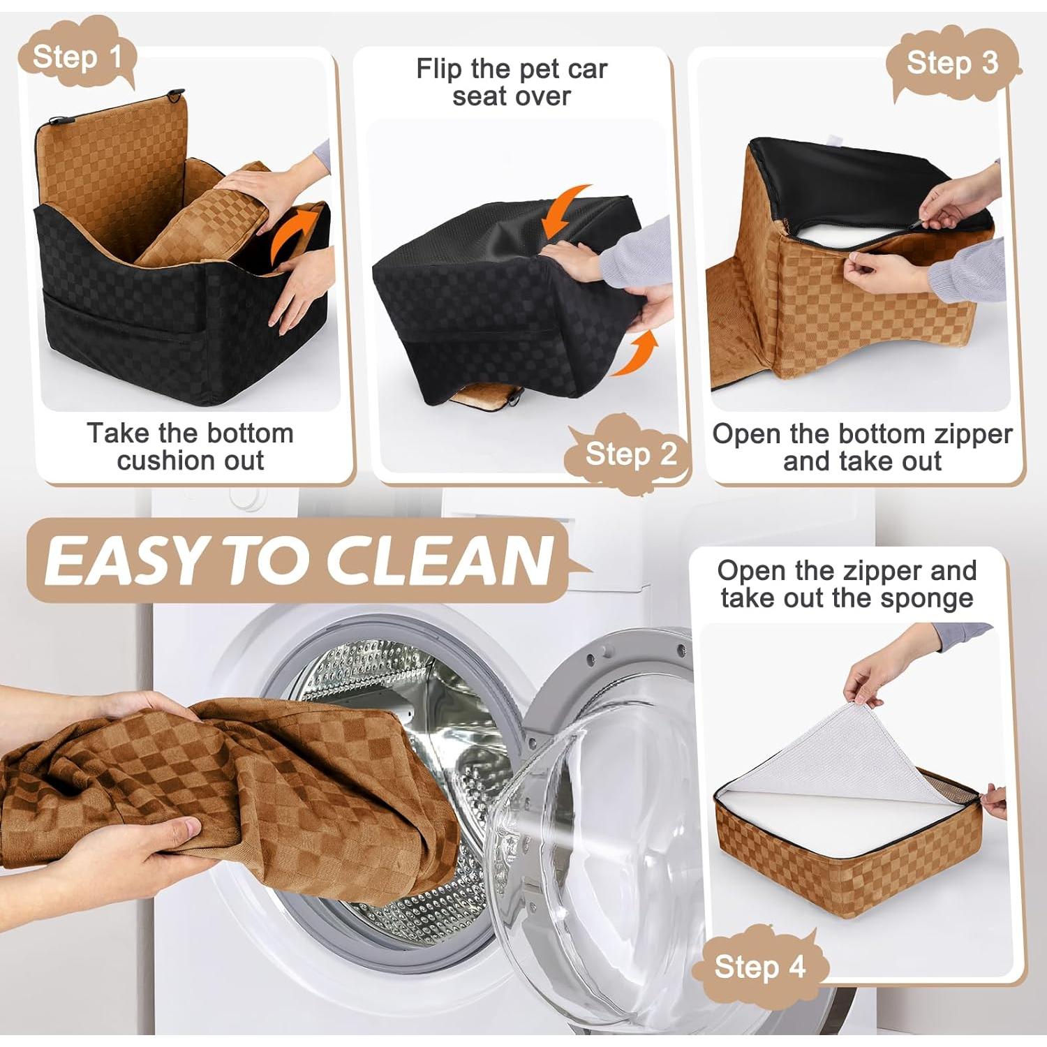 Asiento Elevado para Perros JOEJOY Marrón hasta 13.6 kg