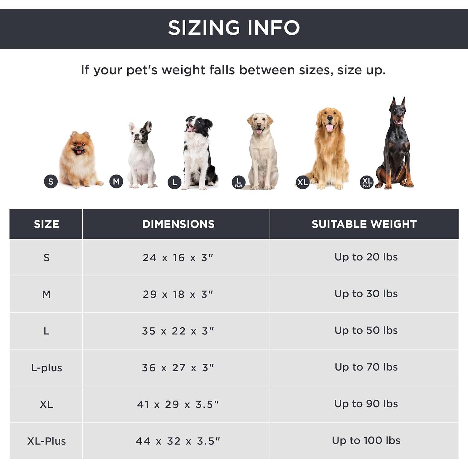 Cama Ortopédica para Perros Bedsure 61x41 cm Gris