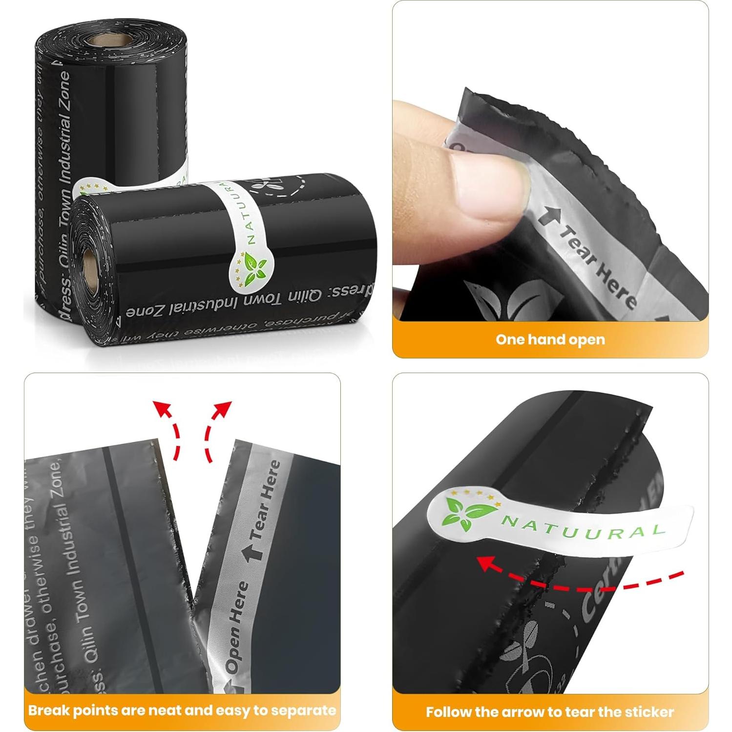 Bolsas Compostables para Perros Natuural 270 Unidades 18 Rollos