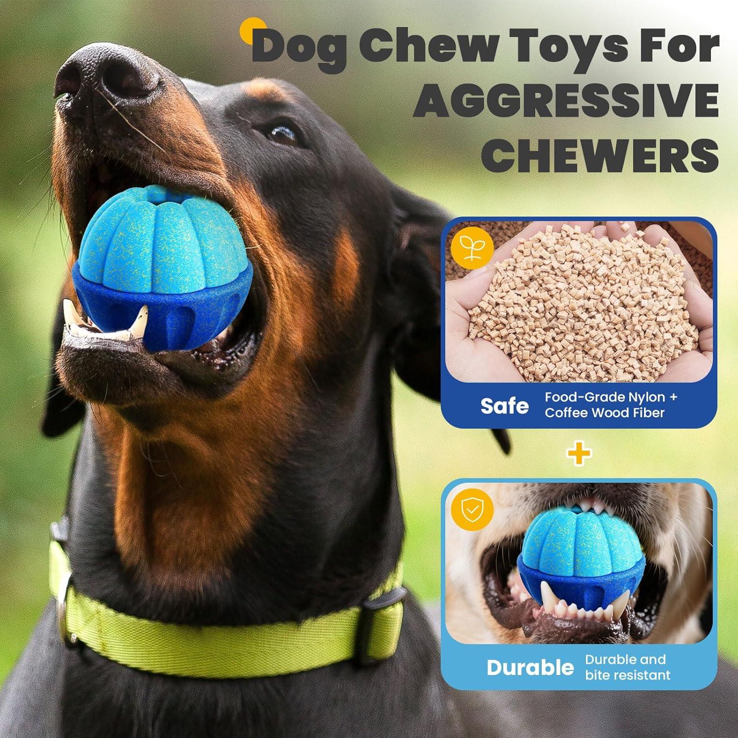 Juguete Interactivo para Perros ABRRLO - Dispensador de Golosinas Azul