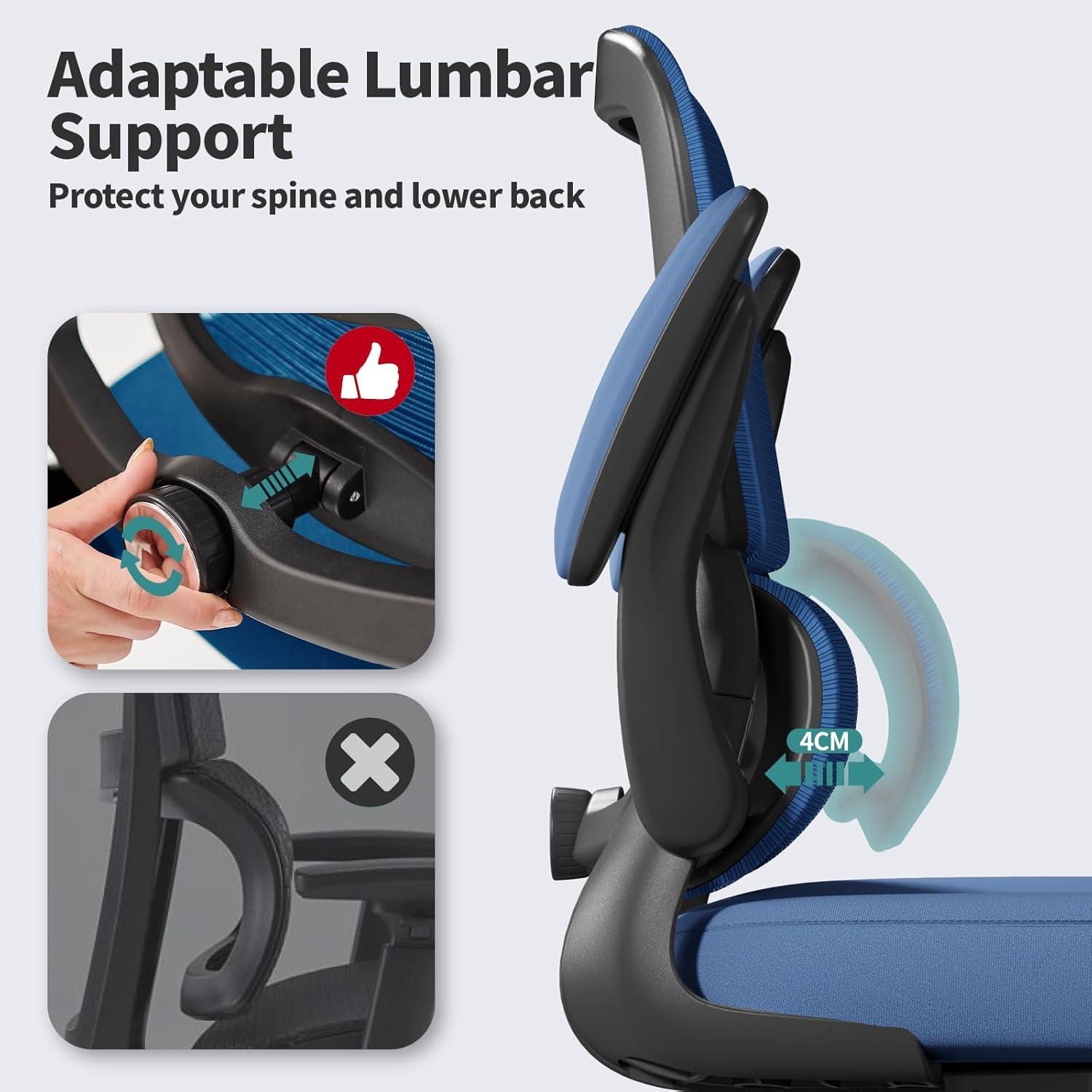 Silla de Oficina Ergonómica TRALT con Soporte Lumbar Ajustable