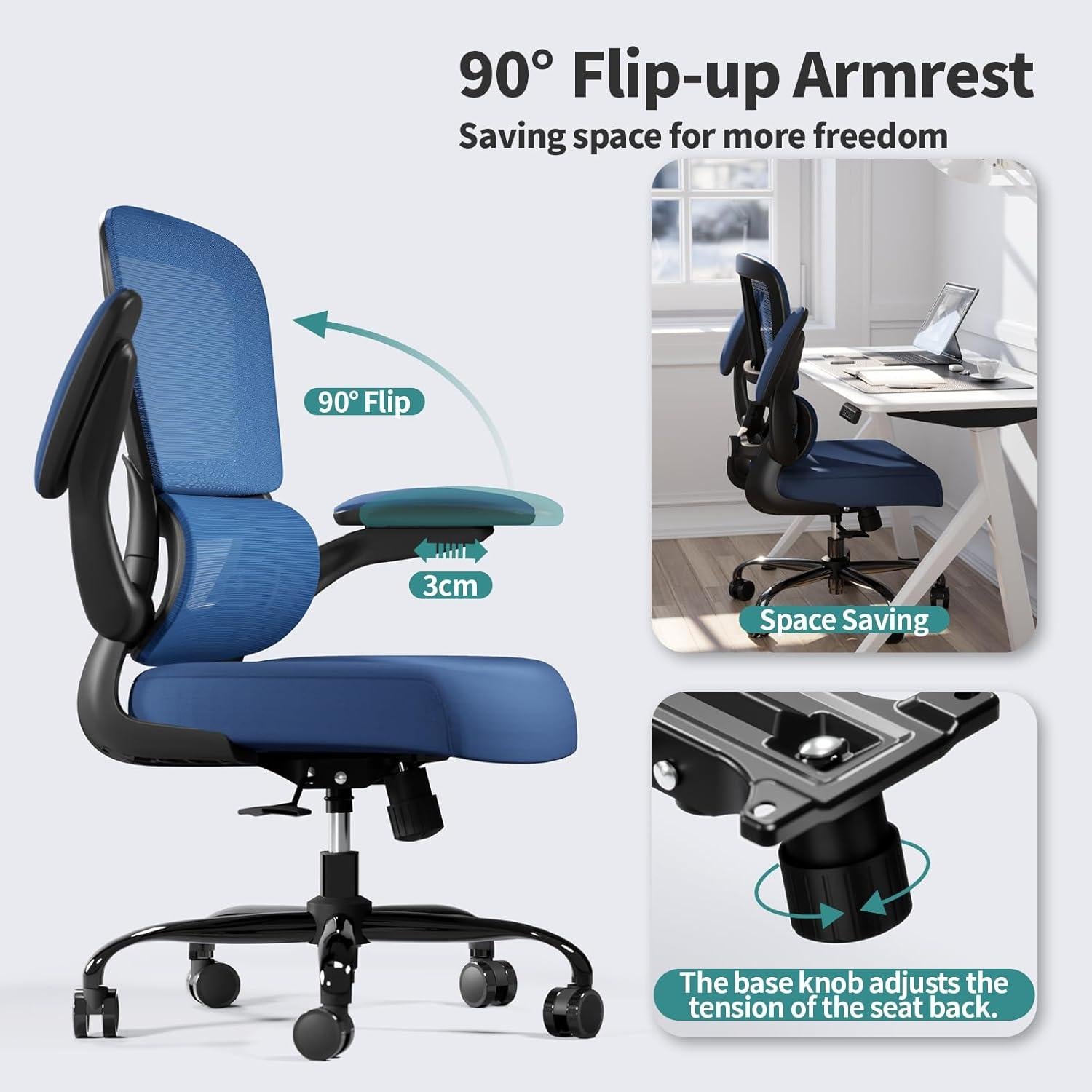 Silla de Oficina Ergonómica TRALT con Soporte Lumbar Ajustable