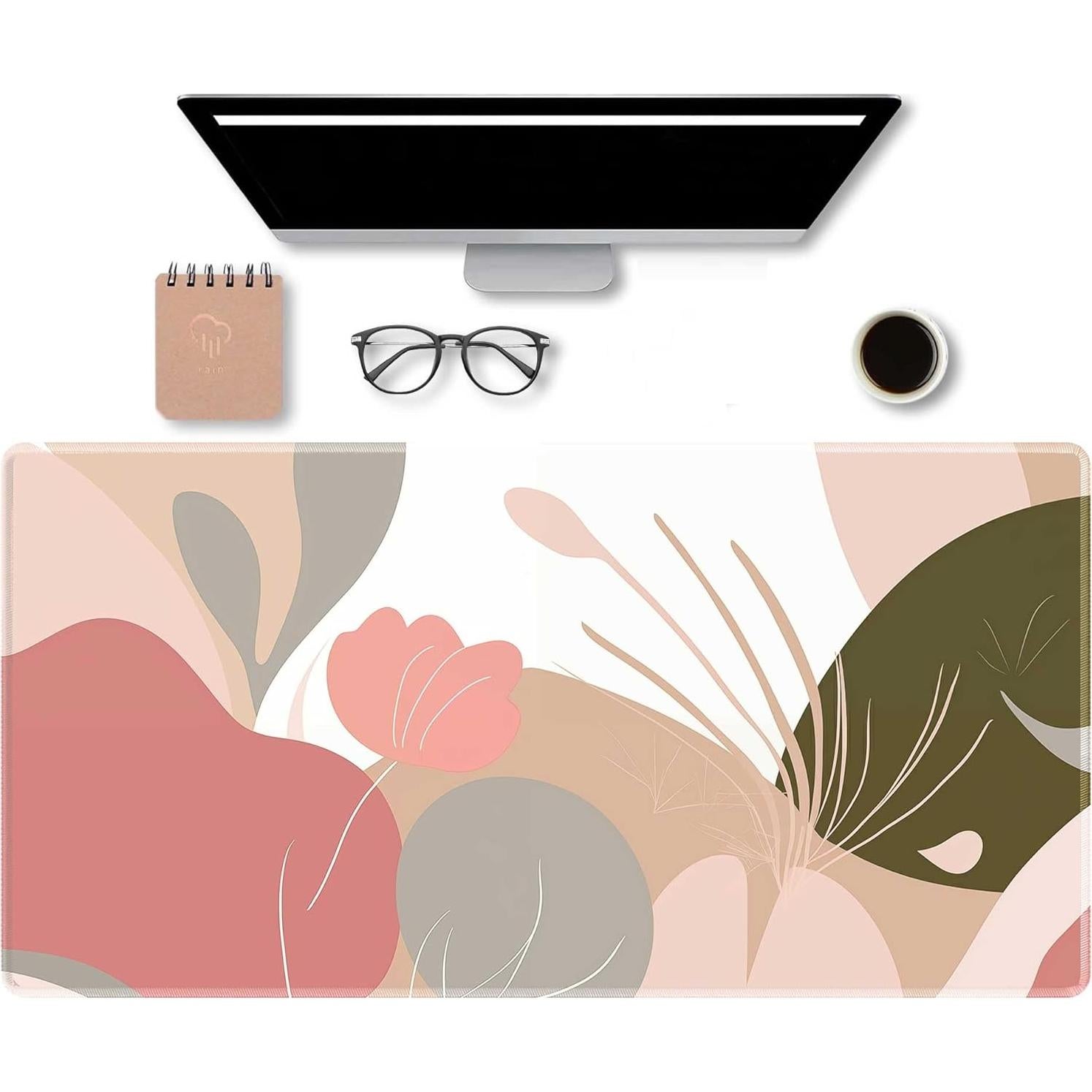 Alfombrilla de Ratón XL Apottwal Rosa Antideslizante 80x40 cm