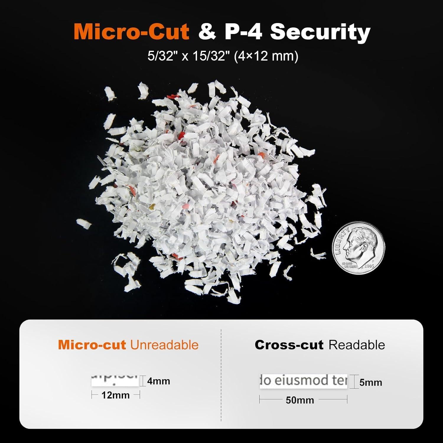 Destructora de papel Bonsaii 110 hojas automática P-4 seguridad