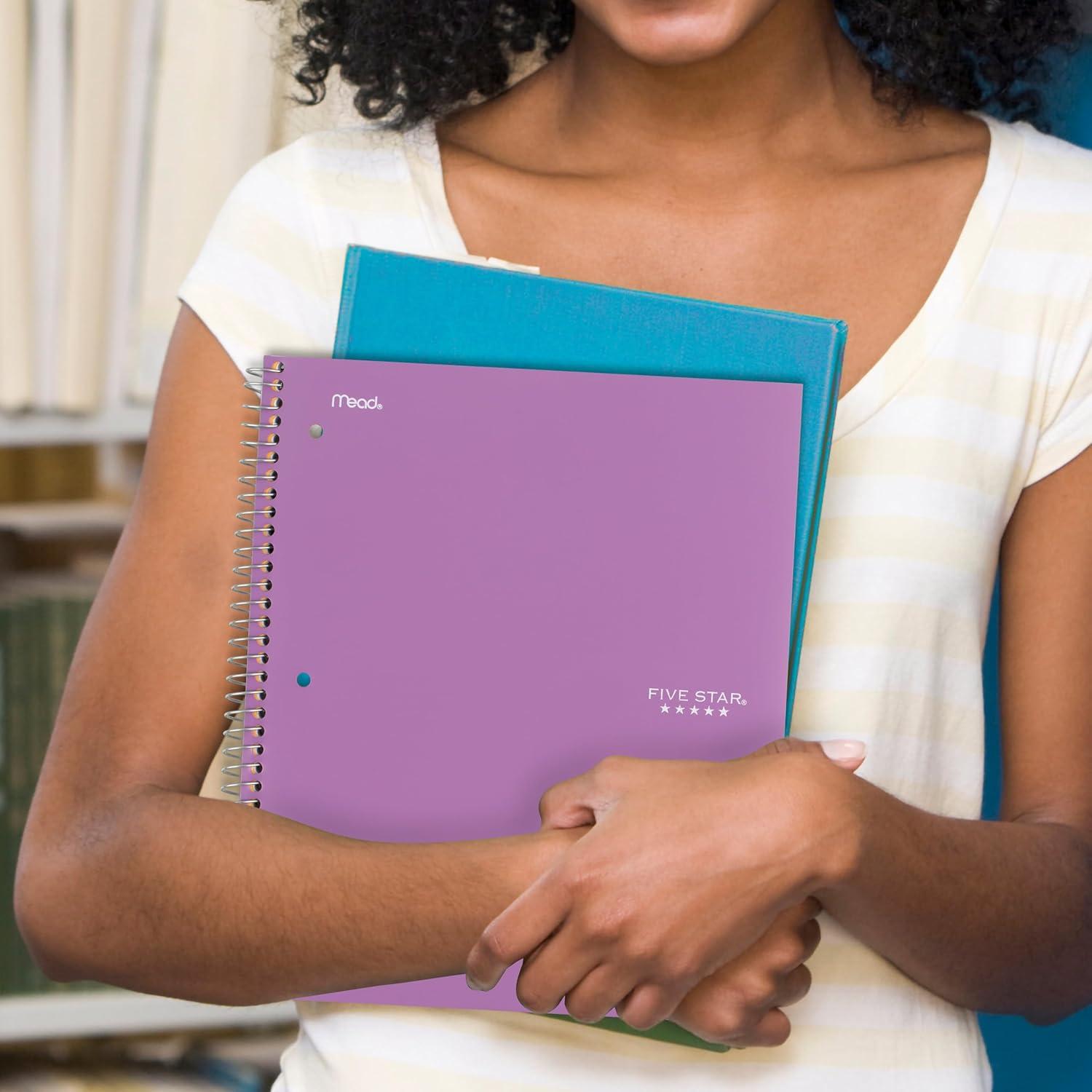 Cuaderno Espiral Five Star 4 Pzas 1 Asignatura 100 Hojas