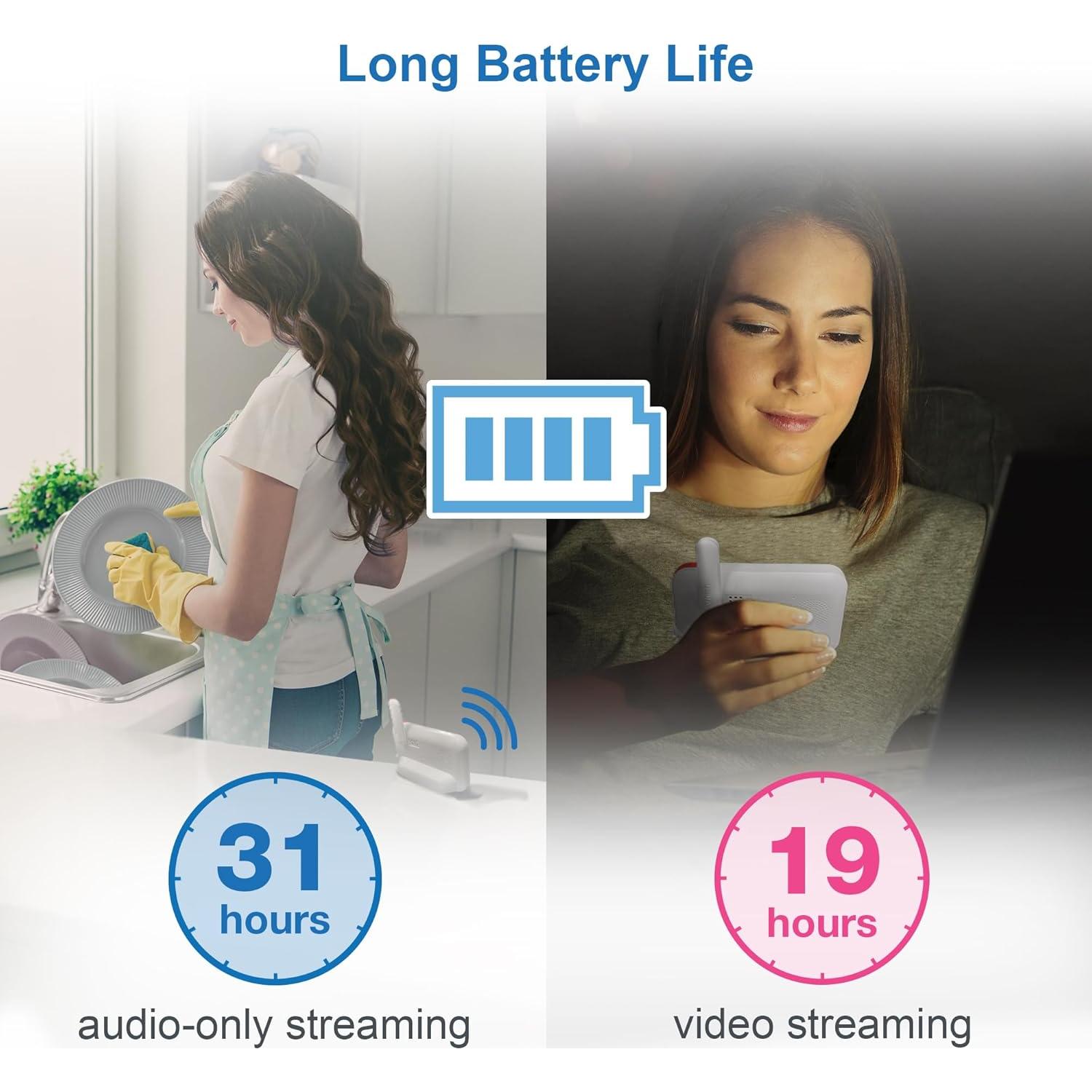 Monitor de Bebé VTech VM4263 con Pantalla LCD 3.5" y Audio