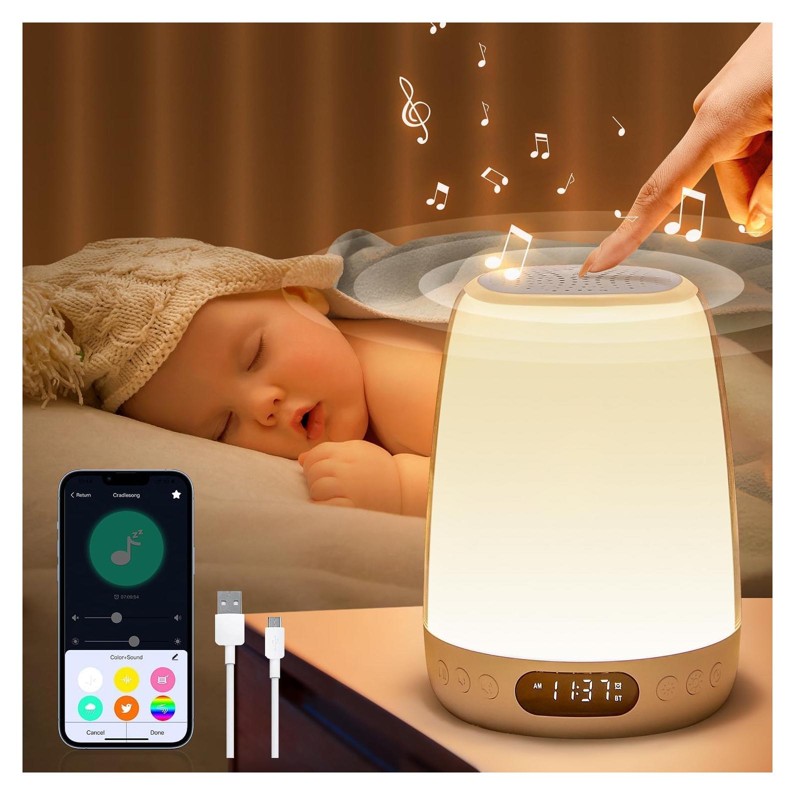 Máquina de Sonido Luz Nocturna One Fire para Bebés 14 Sonidos