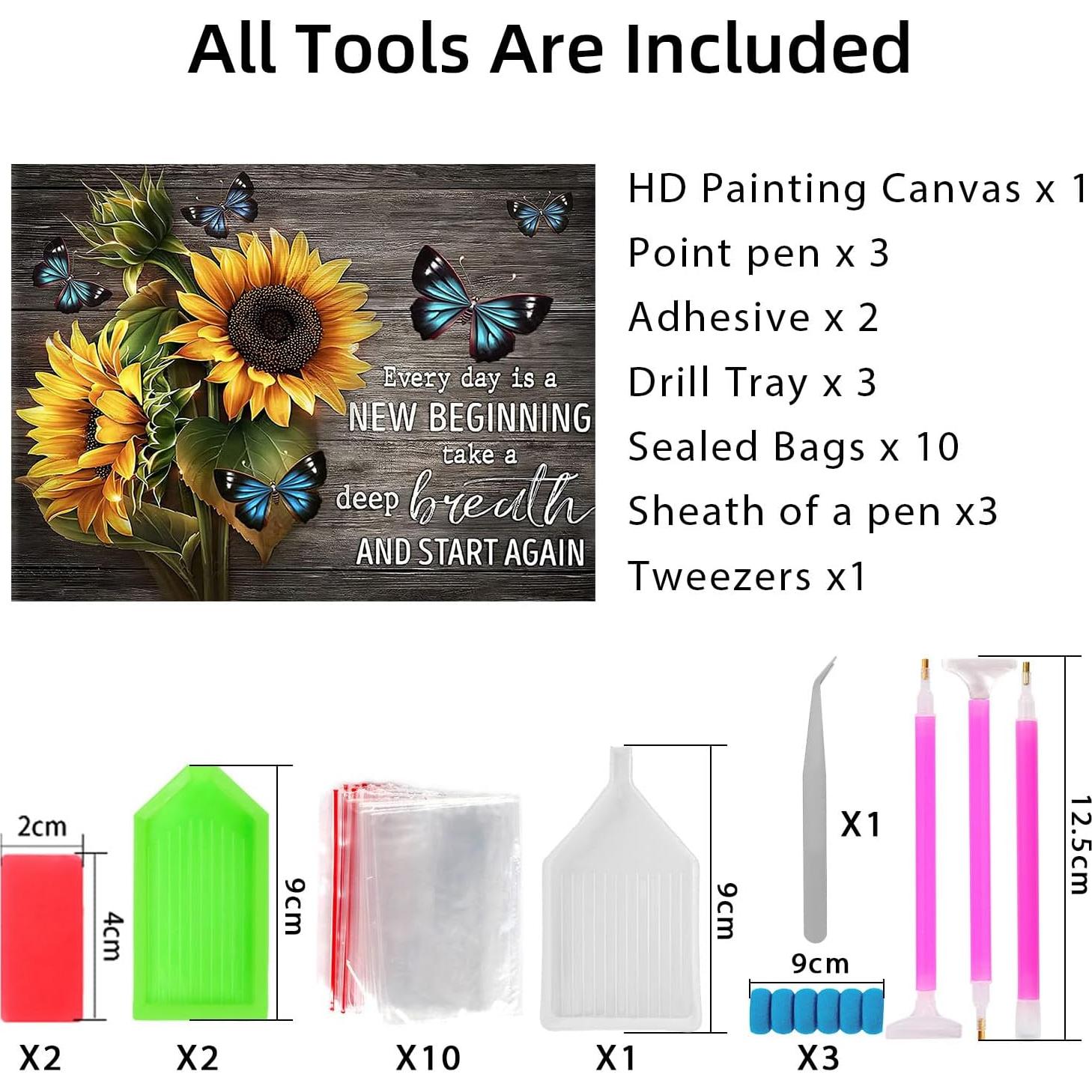 Kit de Pintura de Diamante DKHDBD 30x40 cm Mariposa Azul