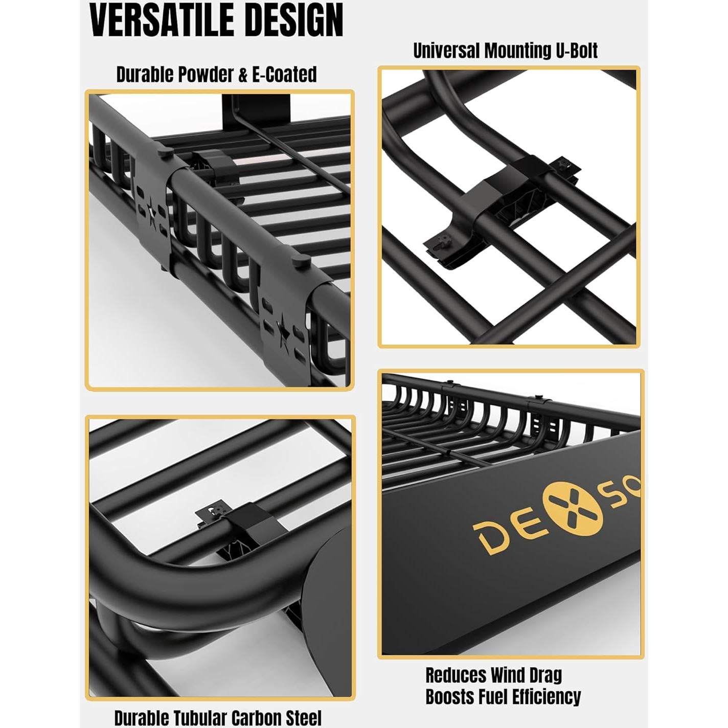 Canasta Universal para Techo DEXSO 116.84 x 91.44 cm 200 kg