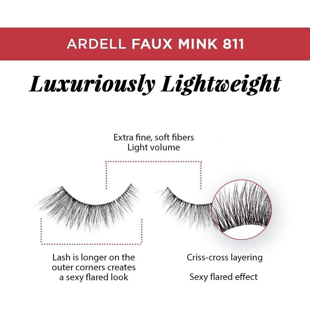Pestañas Falsas Ardell Faux Mink 811 - Ligeras y Reutilizables