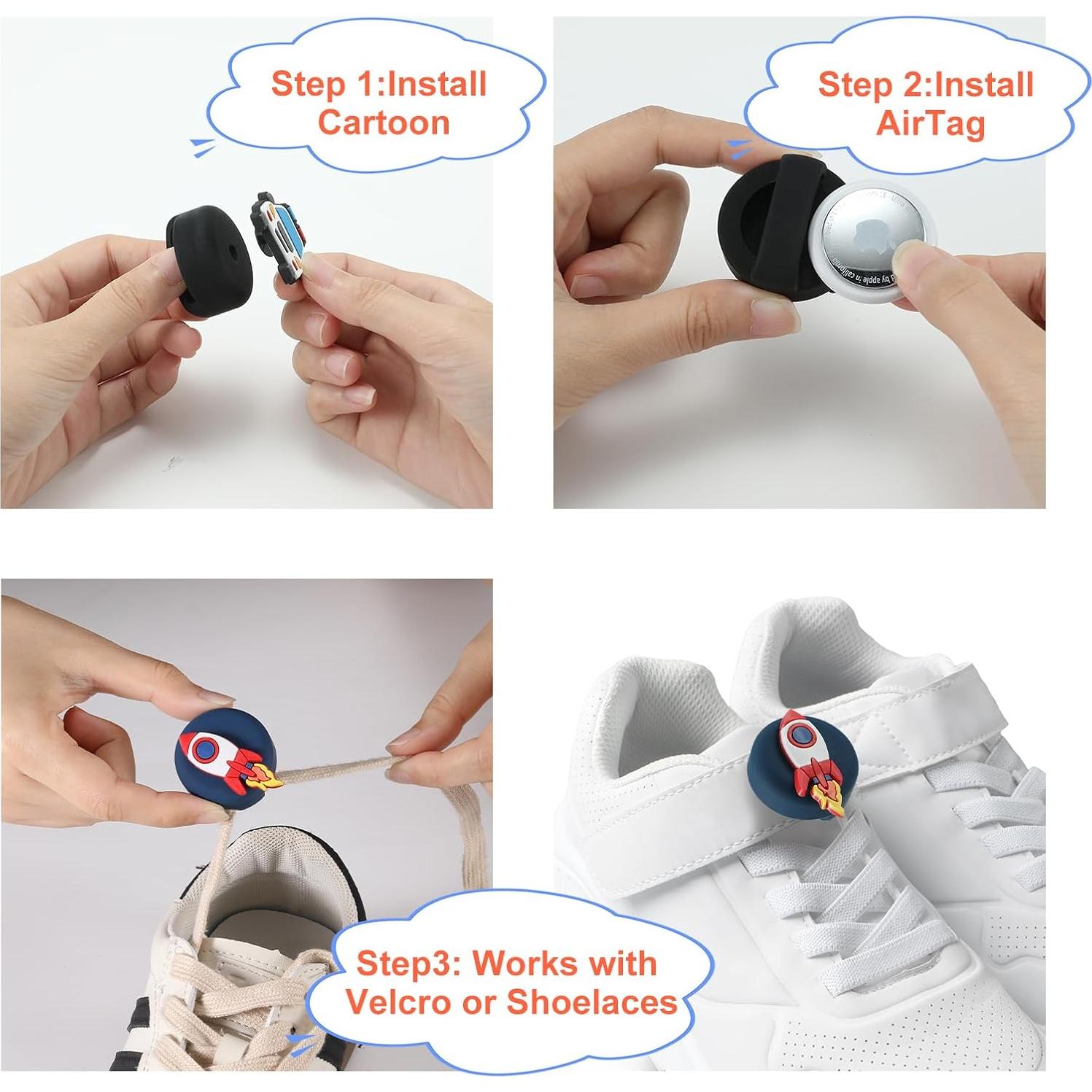 Soportes de Silicona para Air Tags Niños - YUEYINGMG (2 Pcs)