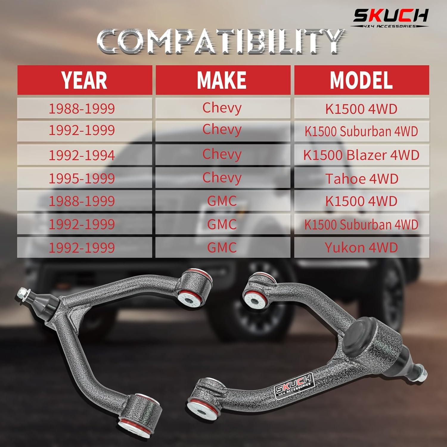Brazos de Control Superiores SKUCH para Chevy GMC 1988-1998