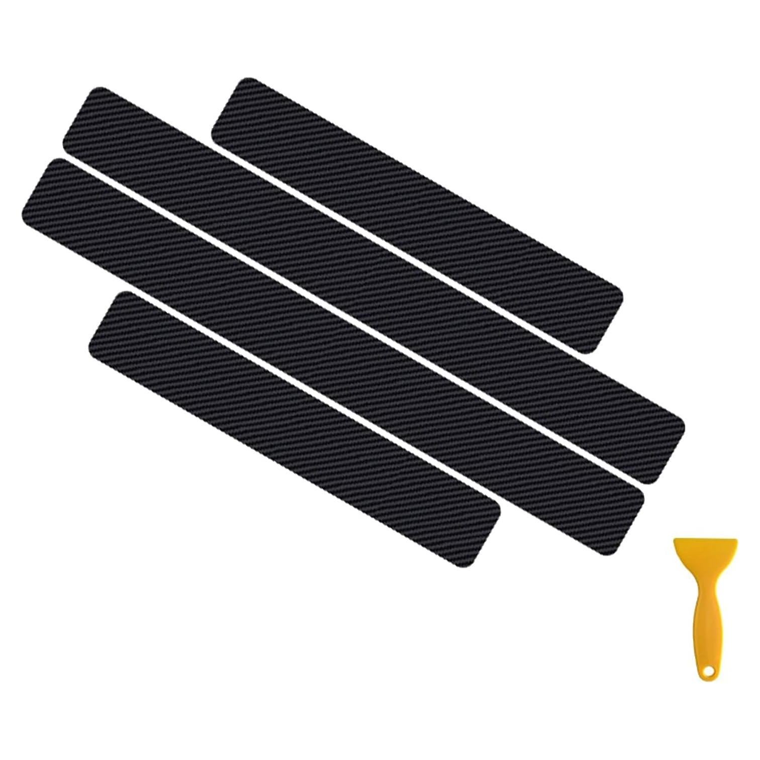 Protector de Umbral de Puerta Luminuti 4 Pcs Goma Negro