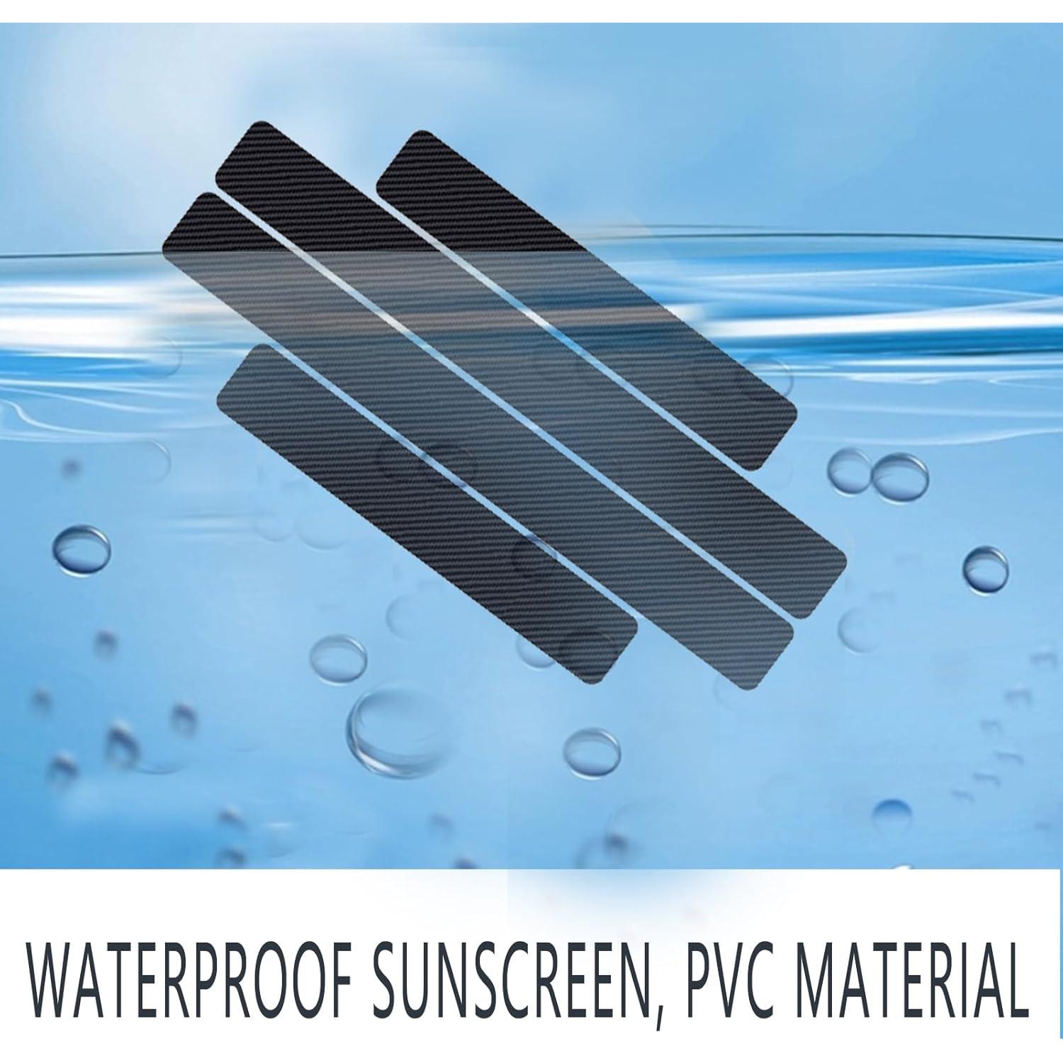 Protector de Umbral de Puerta Luminuti 4 Pcs Goma Negro