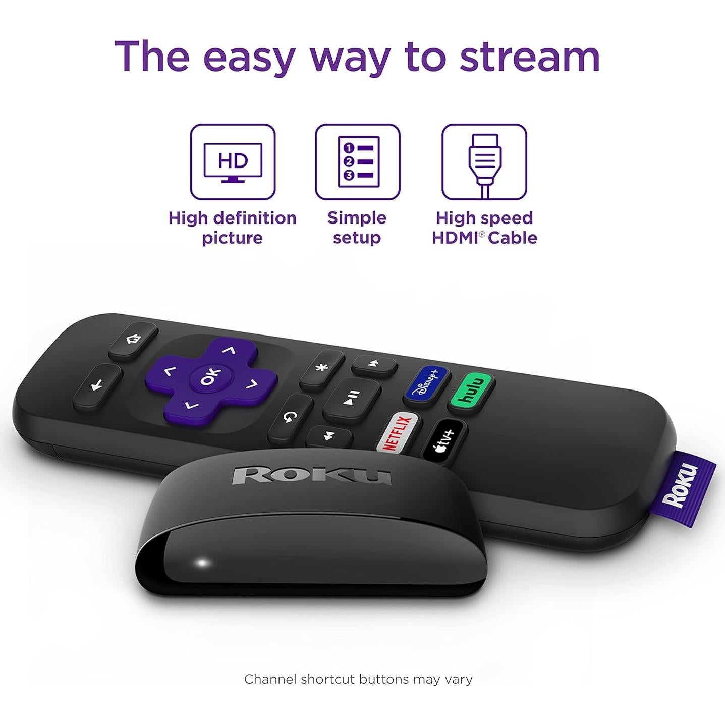 Roku Express HD | Dispositivo de Streaming con Control Remoto