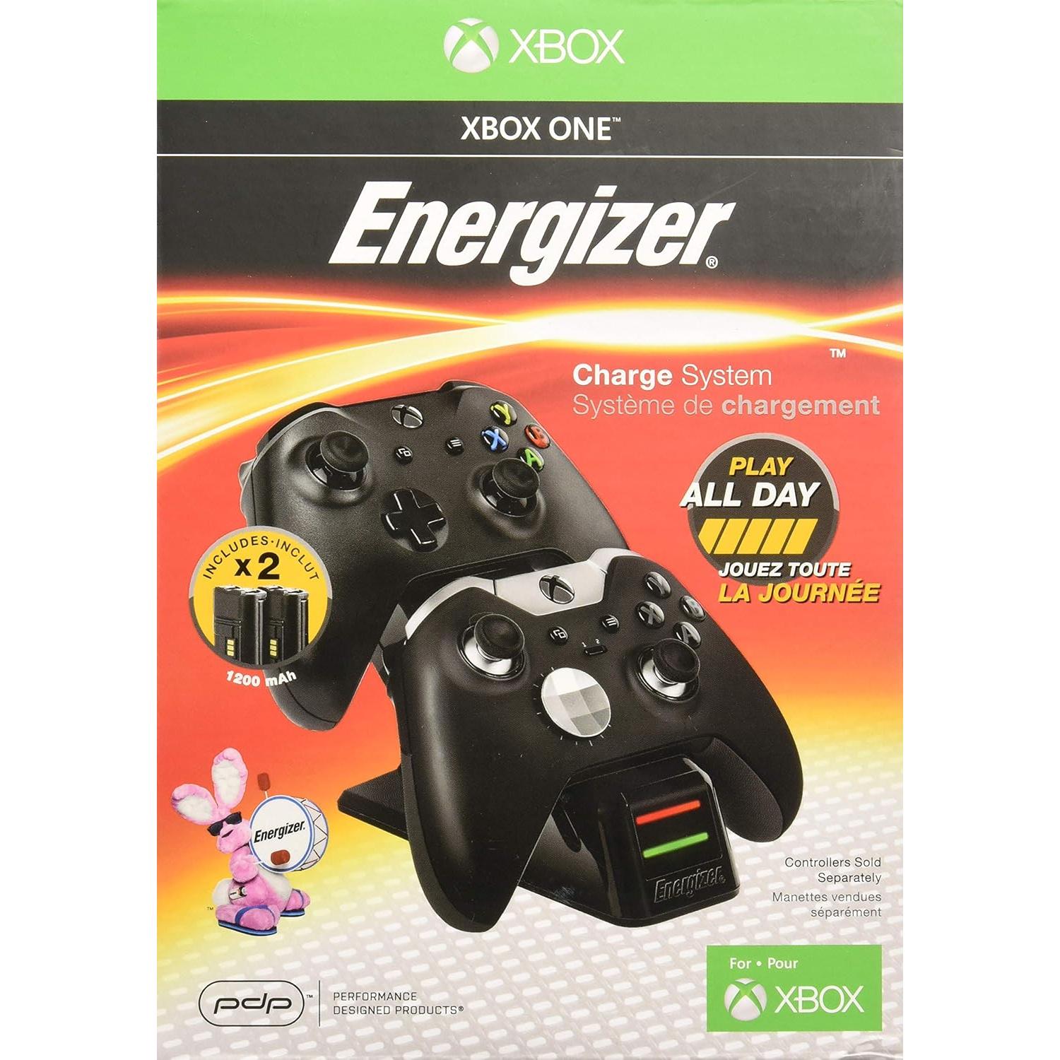 Cargador Dual PDP Energizer para Controladores Xbox One - Negro