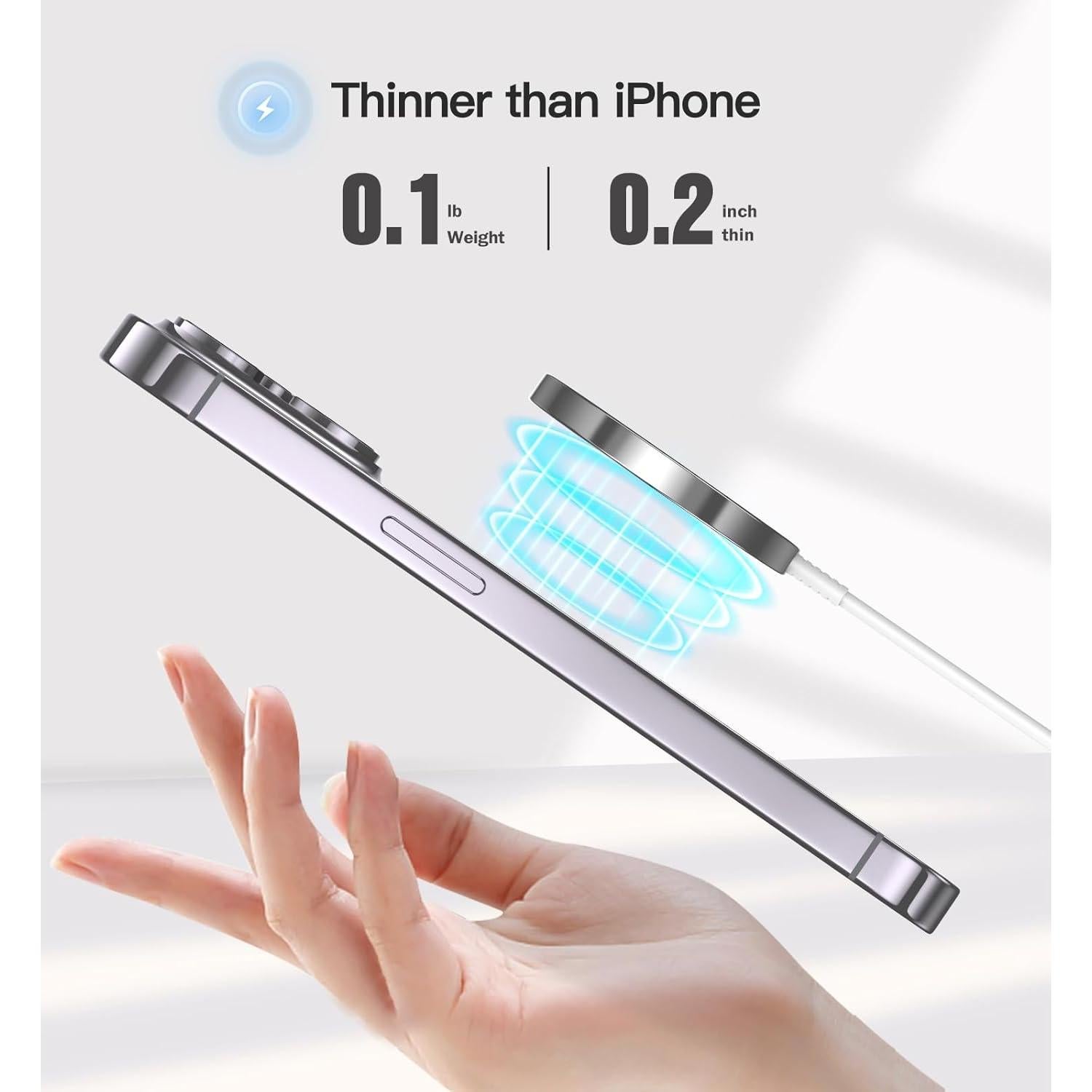 Cargador Inalámbrico Magnético 15W Mag Safe para iPhone