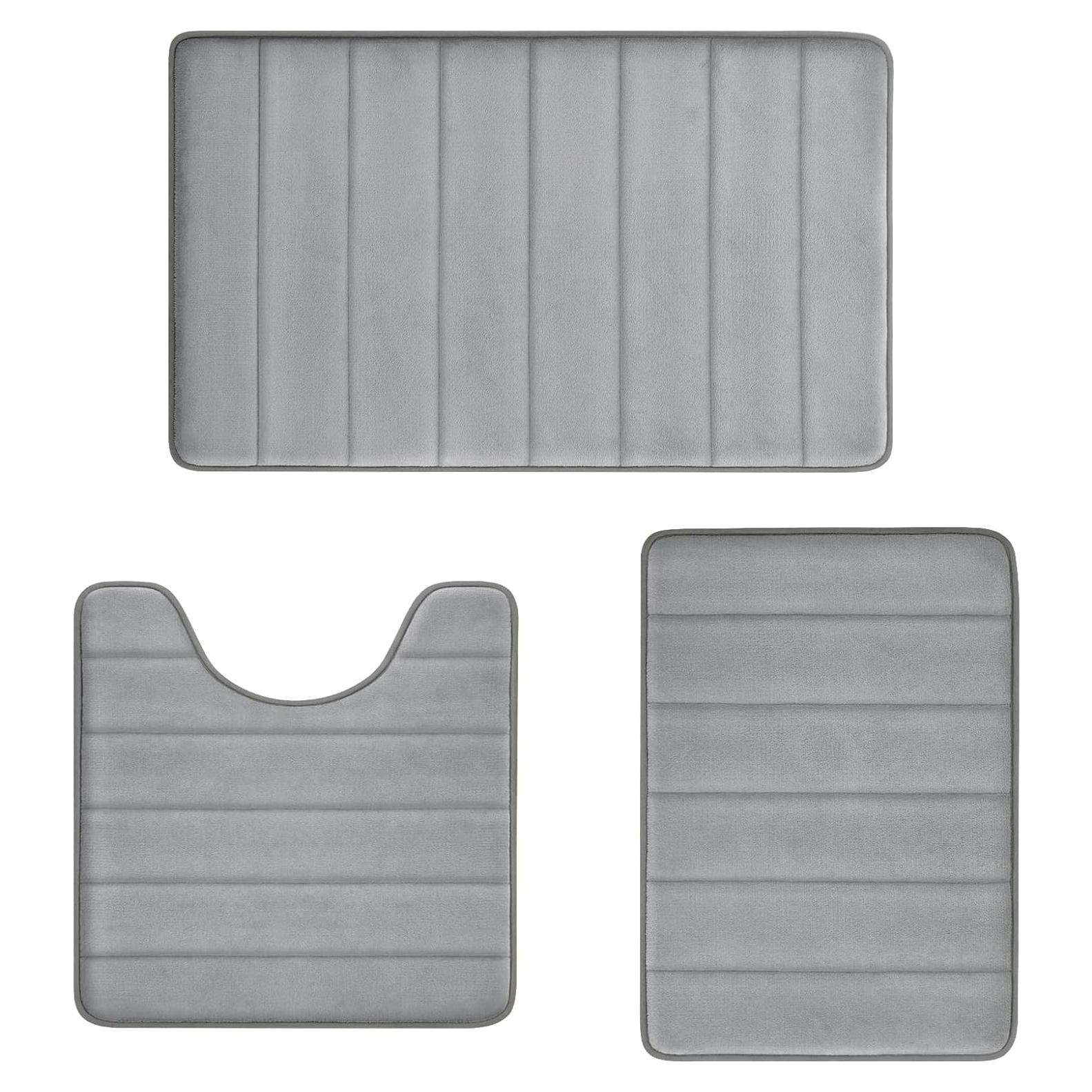 Juego de Alfombrillas de Baño RUN HELIX 3 Piezas Antideslizantes