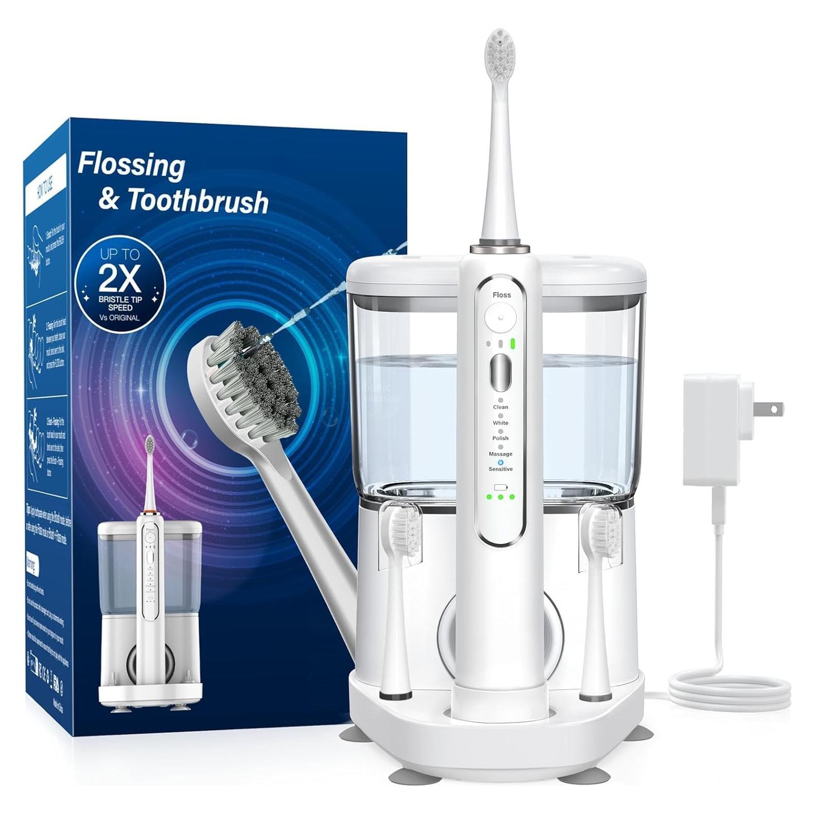 Cepillo de dientes eléctrico 2 en 1 ZoCCee con irrigador 500ML