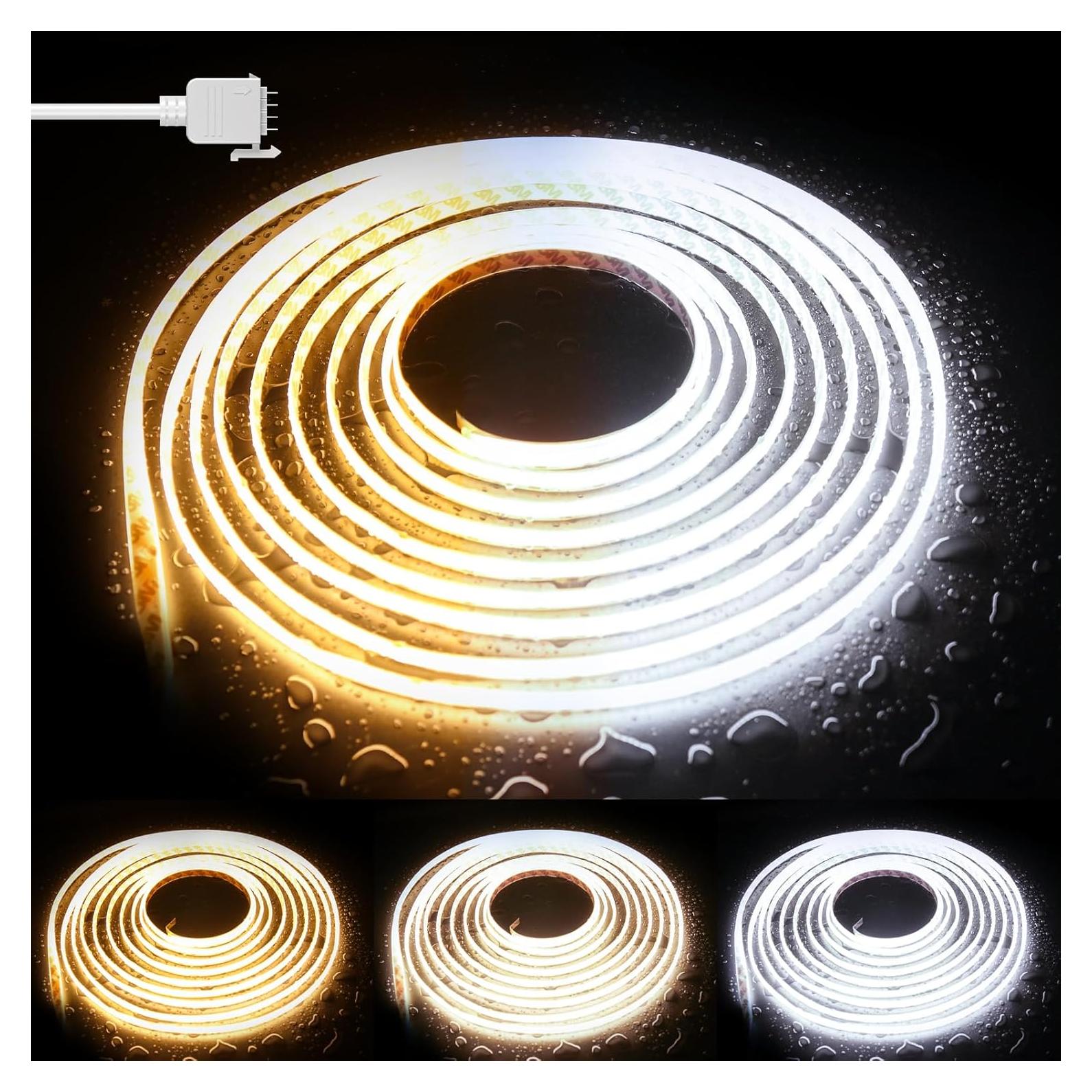 Cinta LED COB PAUTIX 5m IP65 Regulable 2700K-6500K