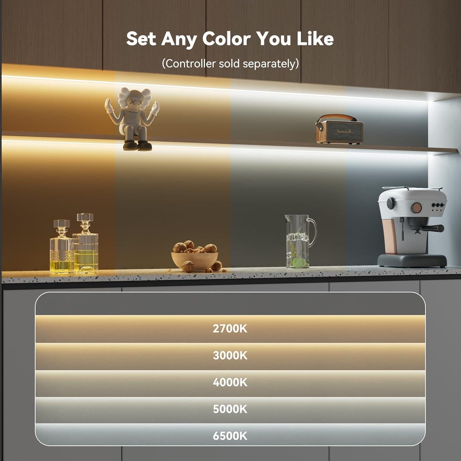 Cinta LED COB PAUTIX 5m IP65 Regulable 2700K-6500K