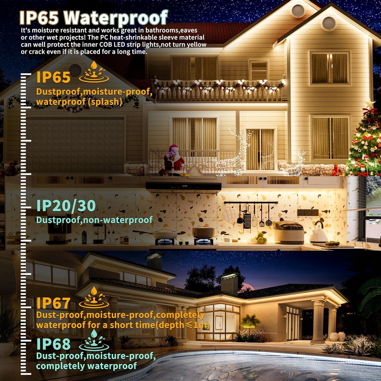 Cinta LED COB PAUTIX 5m IP65 Regulable 2700K-6500K