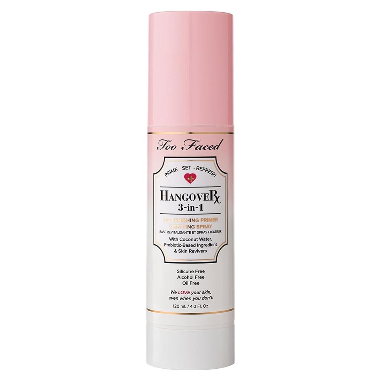 Too Faced Hangover Primer y Spray Fijador 118 ml Hidratante