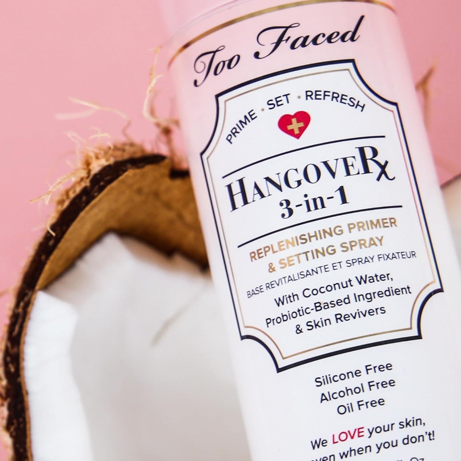 Too Faced Hangover Primer y Spray Fijador 118 ml Hidratante